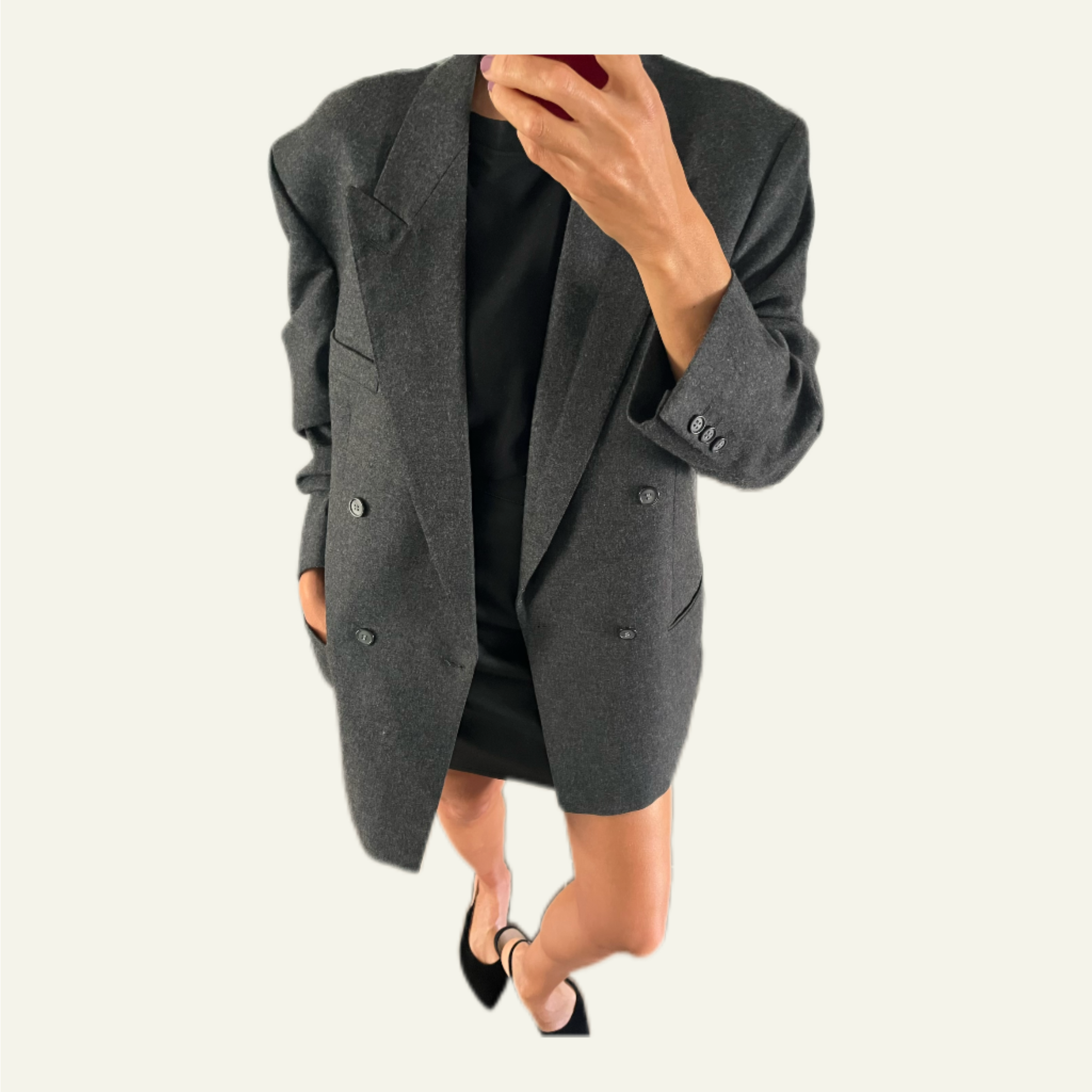 Duos SOLAIRE Blazer Éditorial  ( super Oversize )