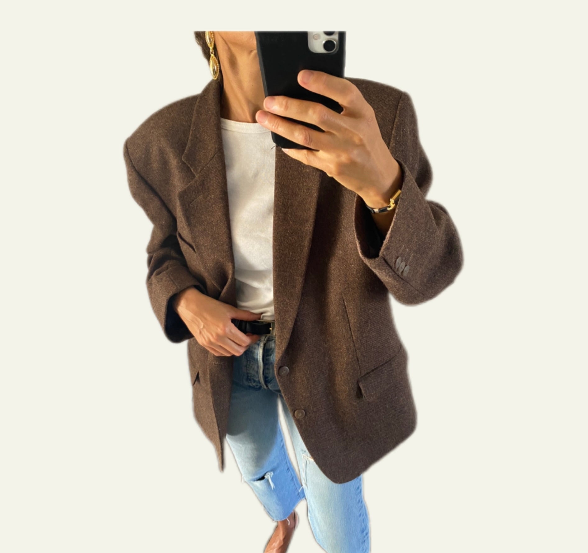 Duos Veste Blazer Homme  & Boucles d’oreilles