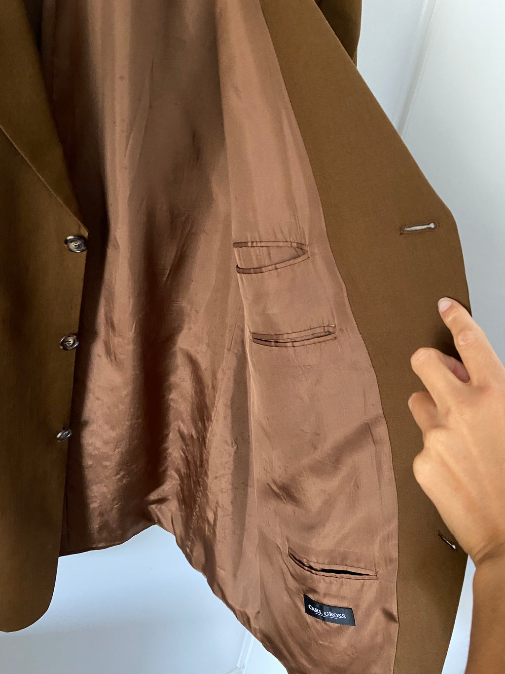 Duo Blazer Homme EDITORIAL (super Oversize) & Boucles d’oreilles « Nacrées » vintage