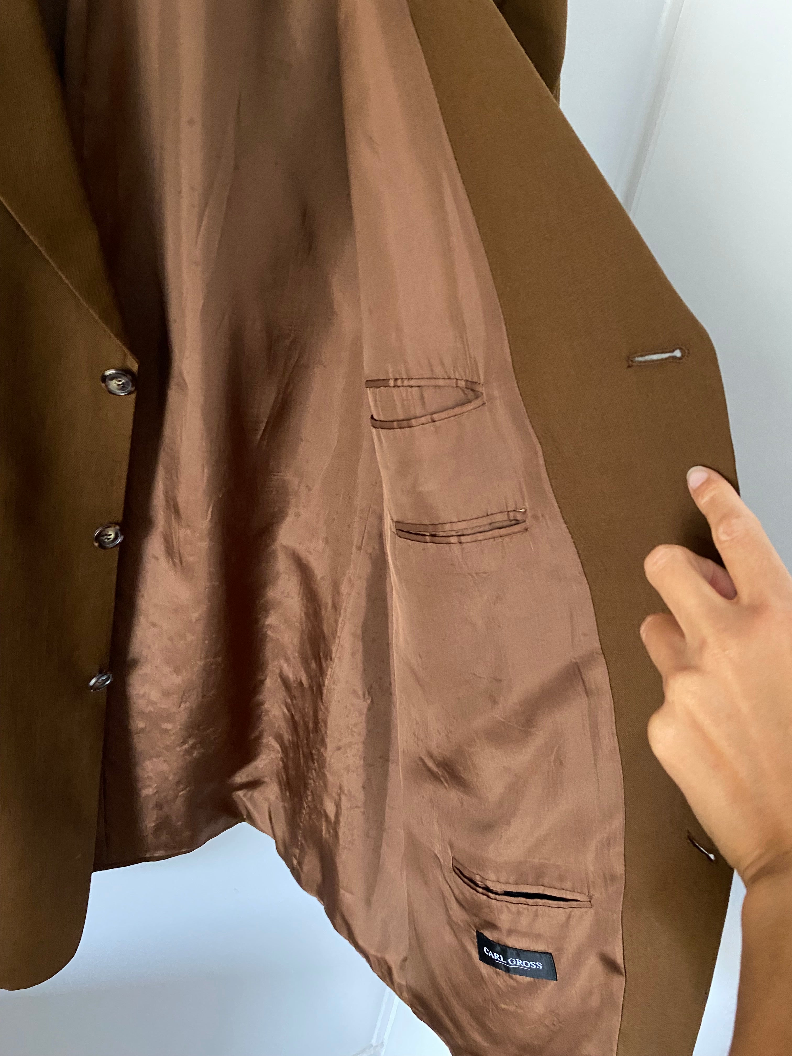 Duo Blazer Homme EDITORIAL (super Oversize) & Boucles d’oreilles « Nacrées » vintage