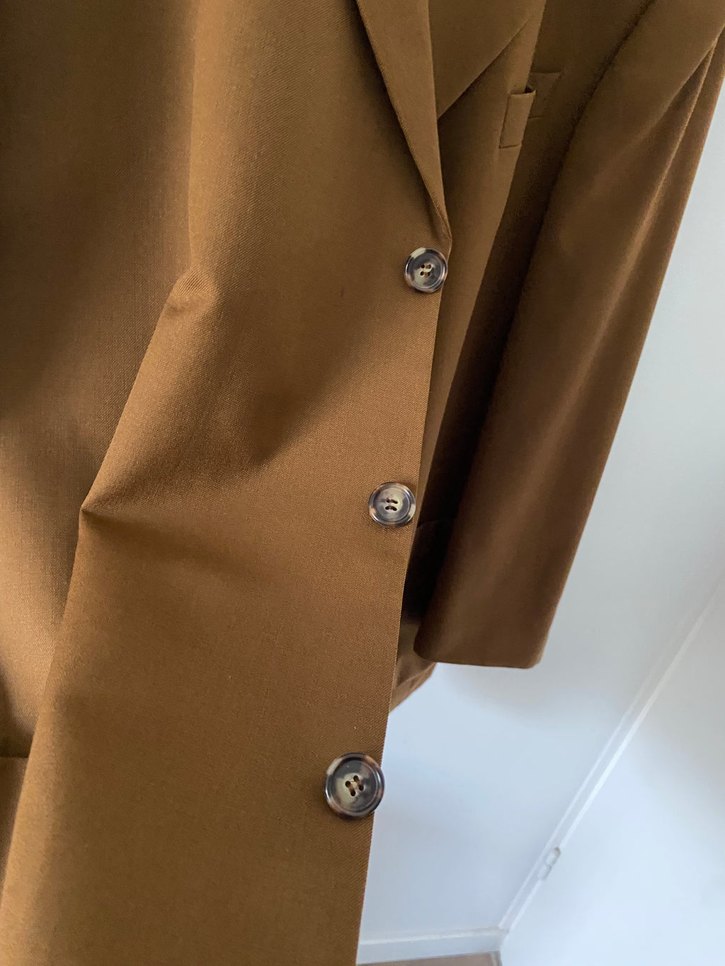 Duo Blazer Homme EDITORIAL (super Oversize) & Boucles d’oreilles « Nacrées » vintage