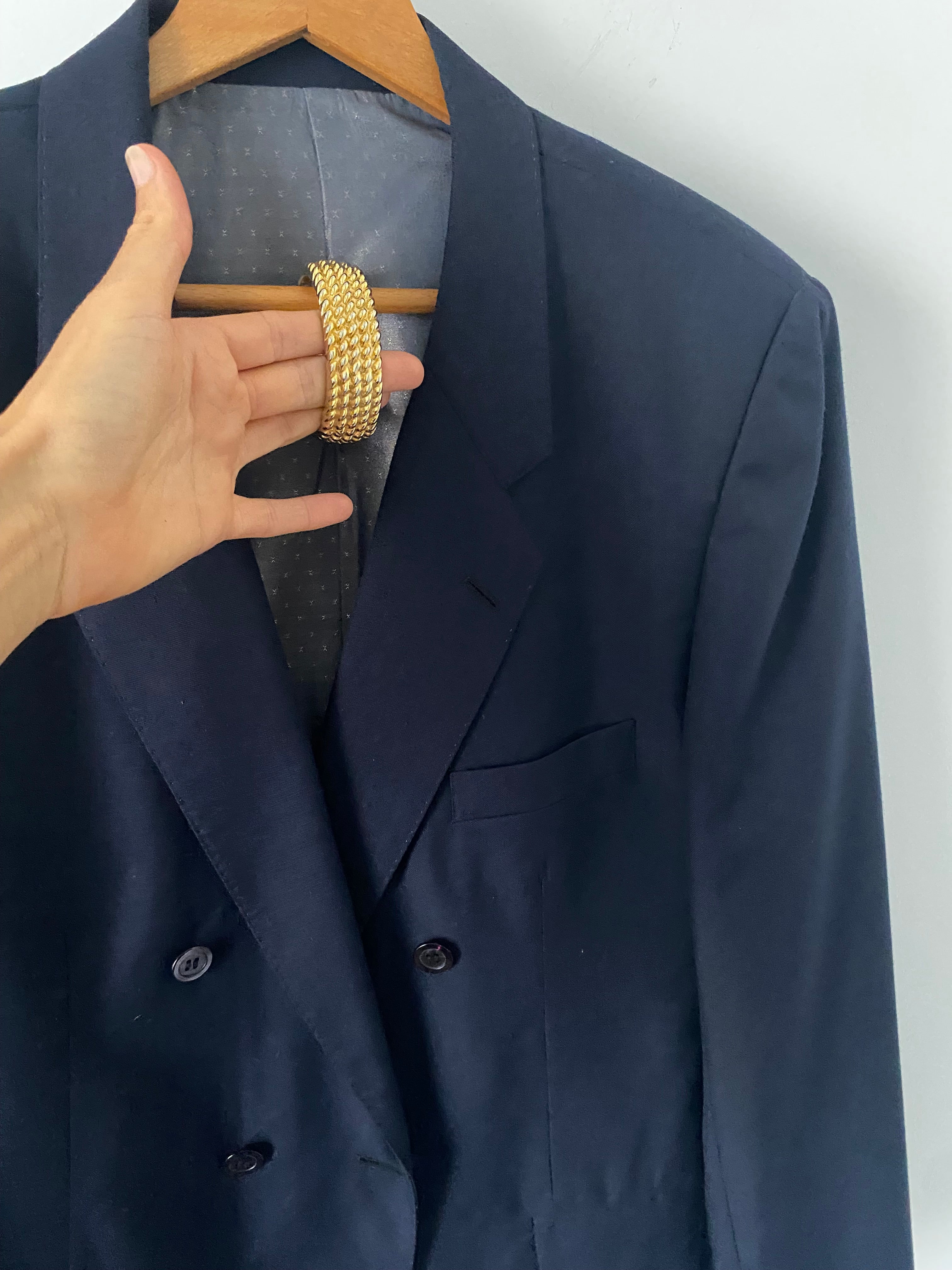 Duo Blazer Homme OVERSIZE & Manchette  « Relief » vintage