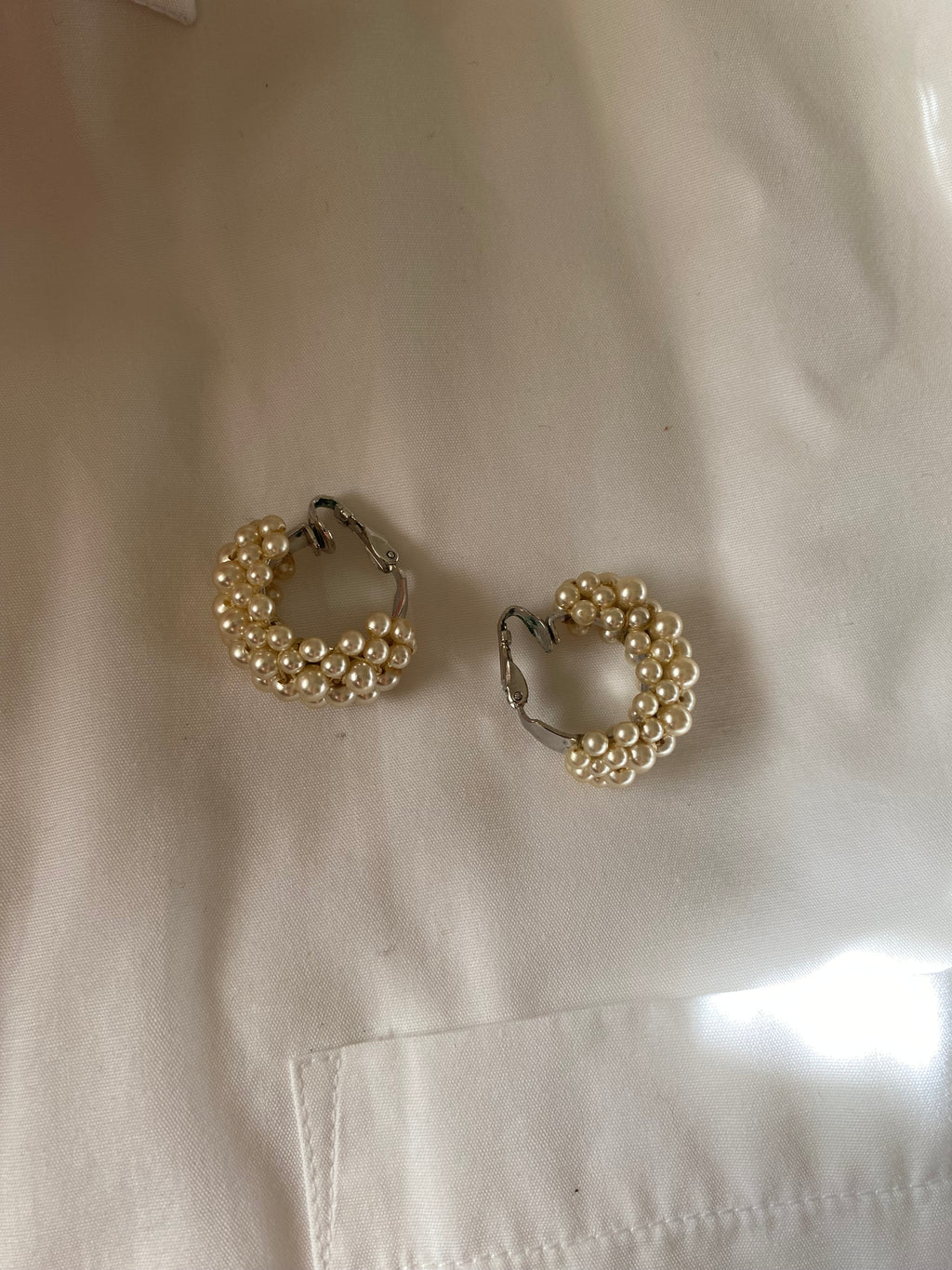 Duo Blazer Homme EDITORIAL (super Oversize) & Boucles d’oreilles « Nacrées » vintage