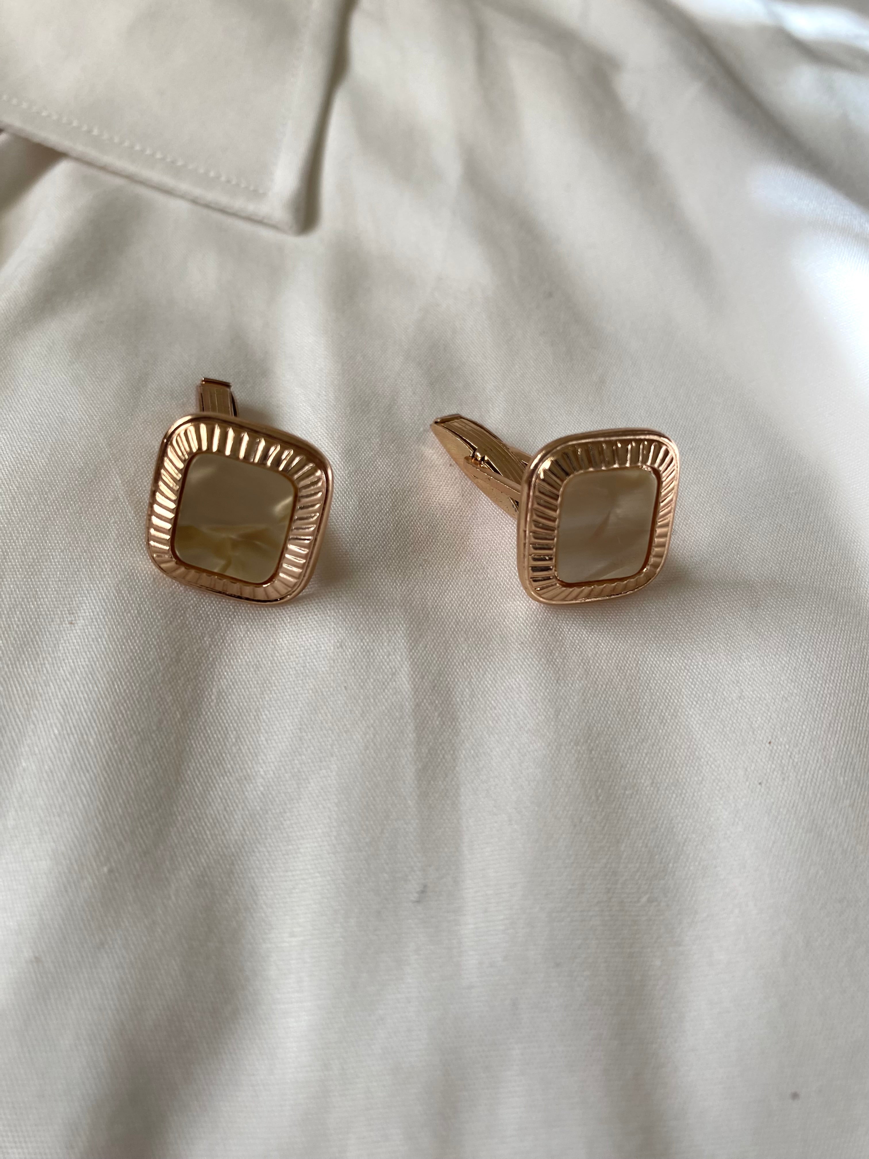 Men's White Shirt (with Cuffs) & "Sun" Bag  Duo