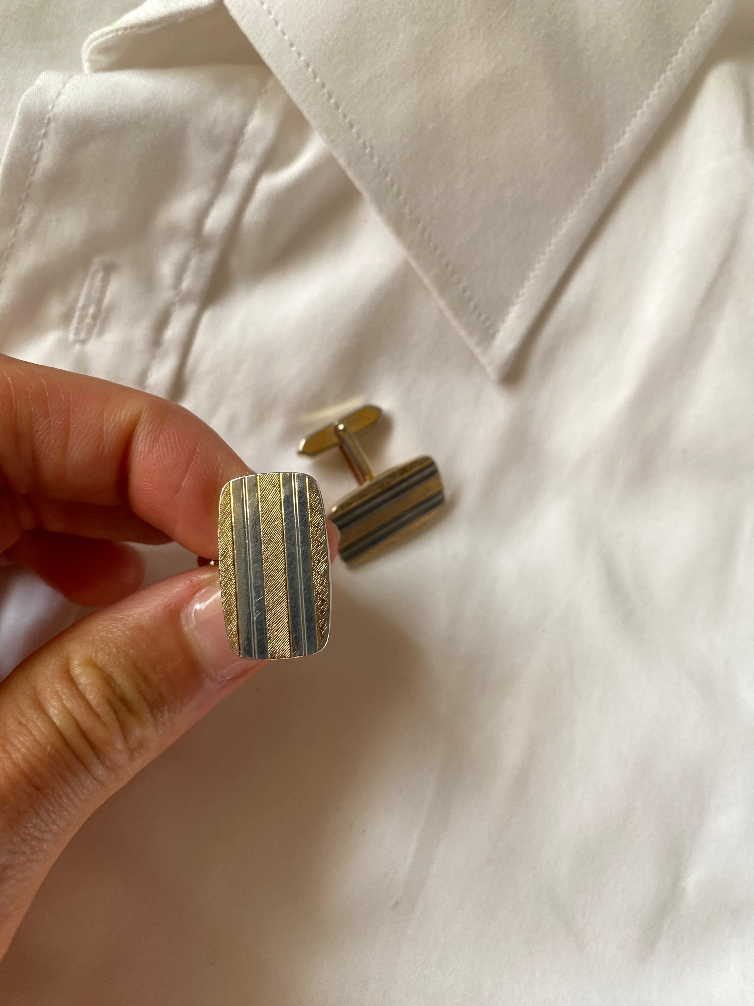 Duo Chemise blanche Homme oversize (+ Manchettes)  & Boucles d’oreilles « Donut’s»