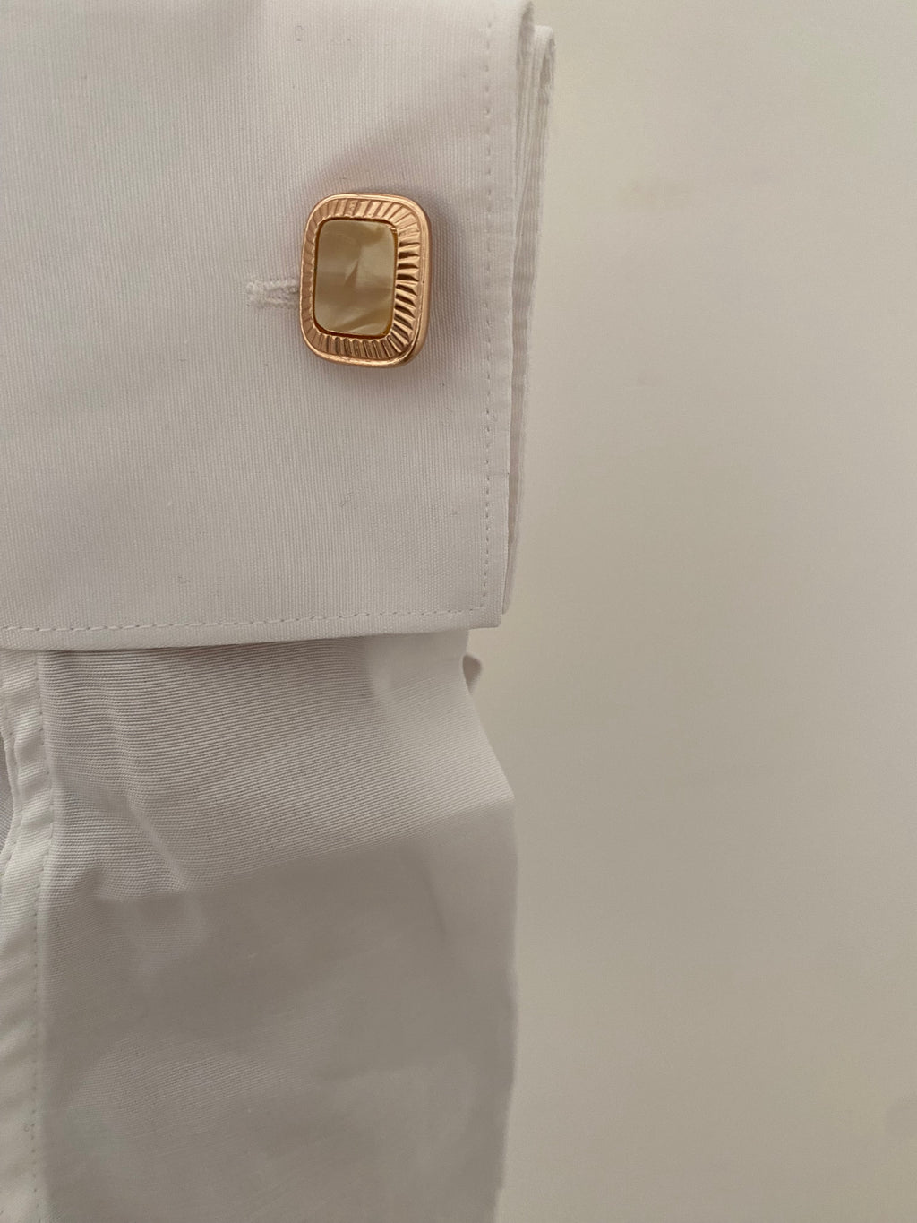 Men's White Shirt (with Cuffs) & "Sun" Bag  Duo