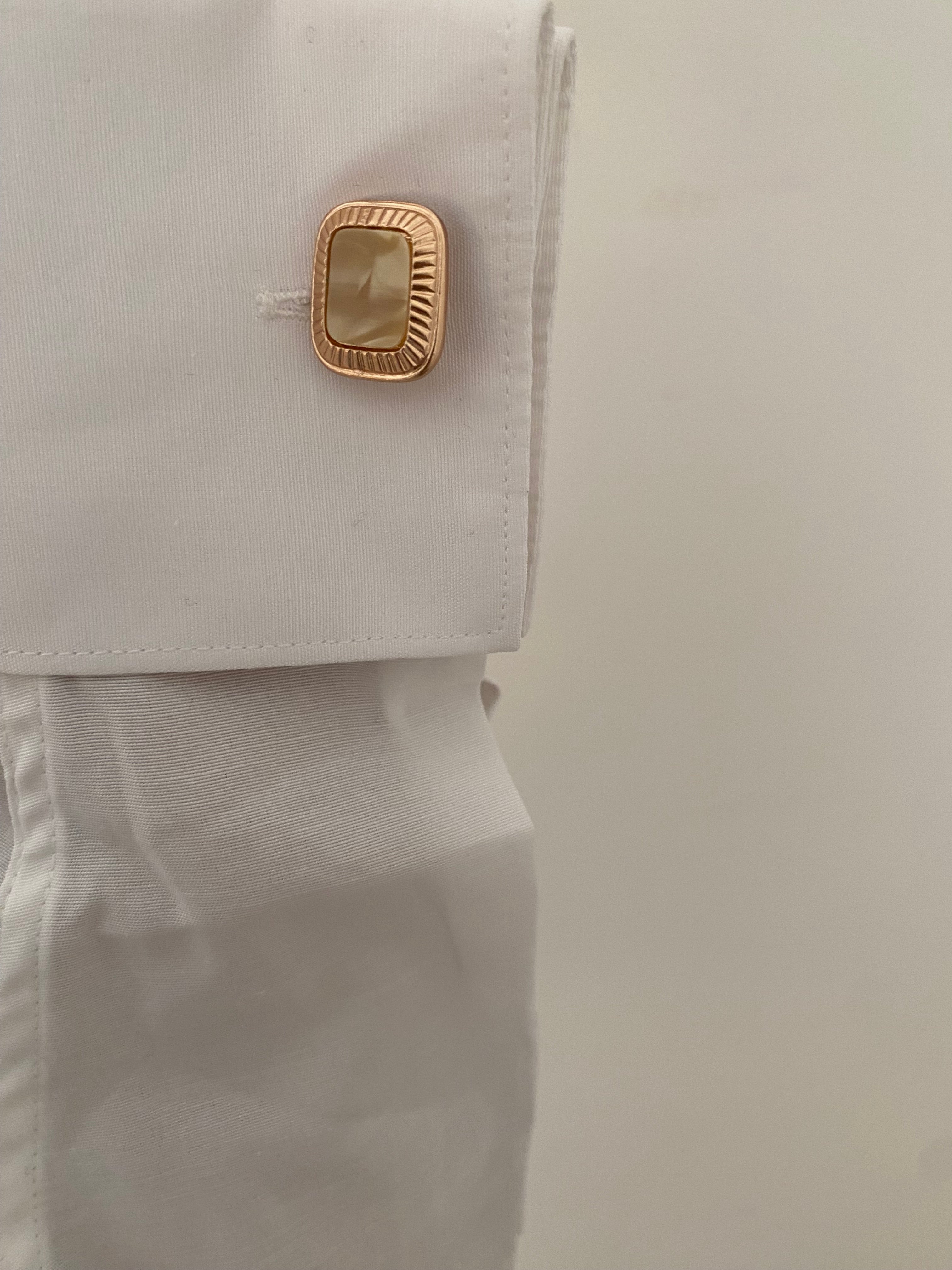 Men's White Shirt (with Cuffs) & "Sun" Bag  Duo