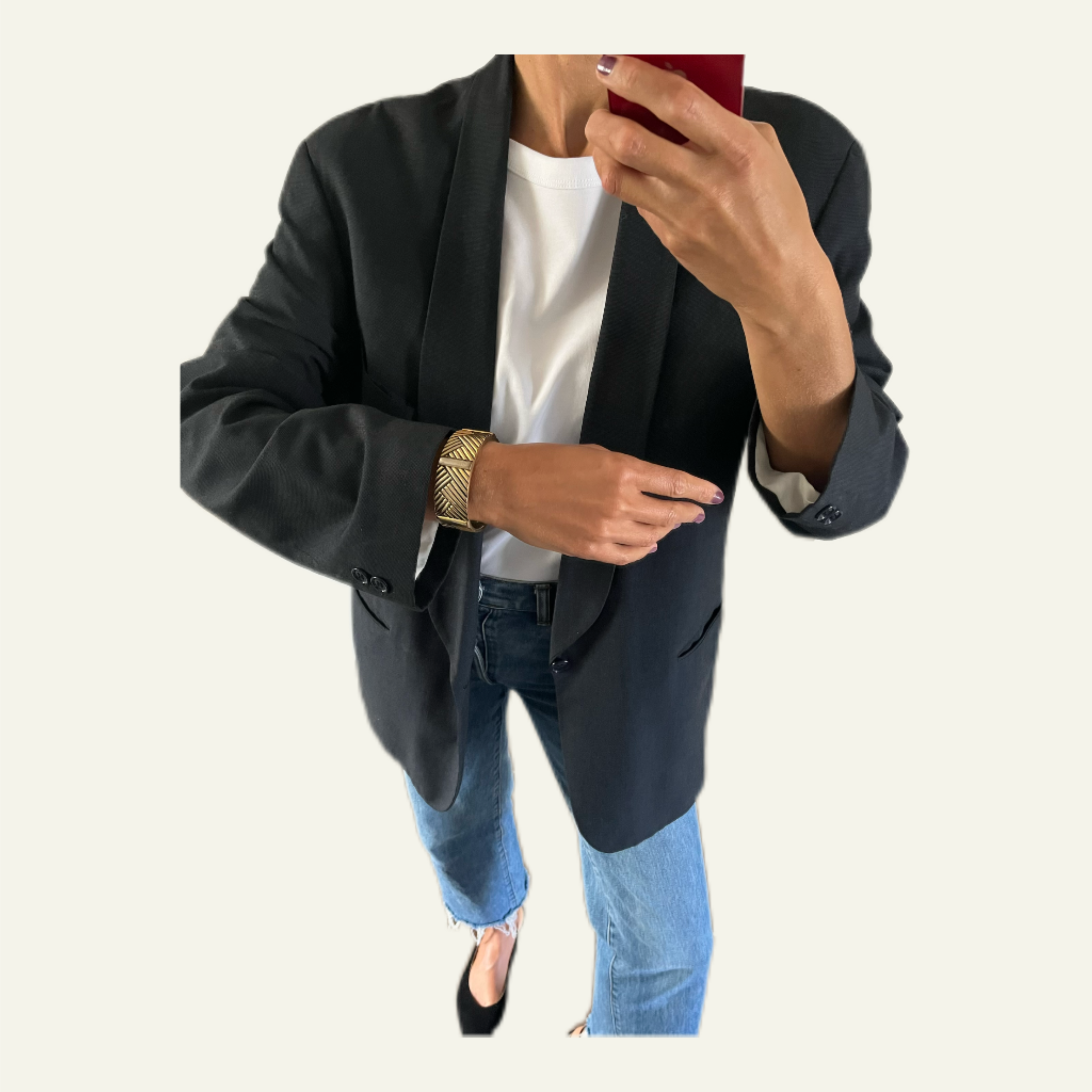 Duo Blazer Homme OVERSIZE & Bracelet  «Ungaro » vintage