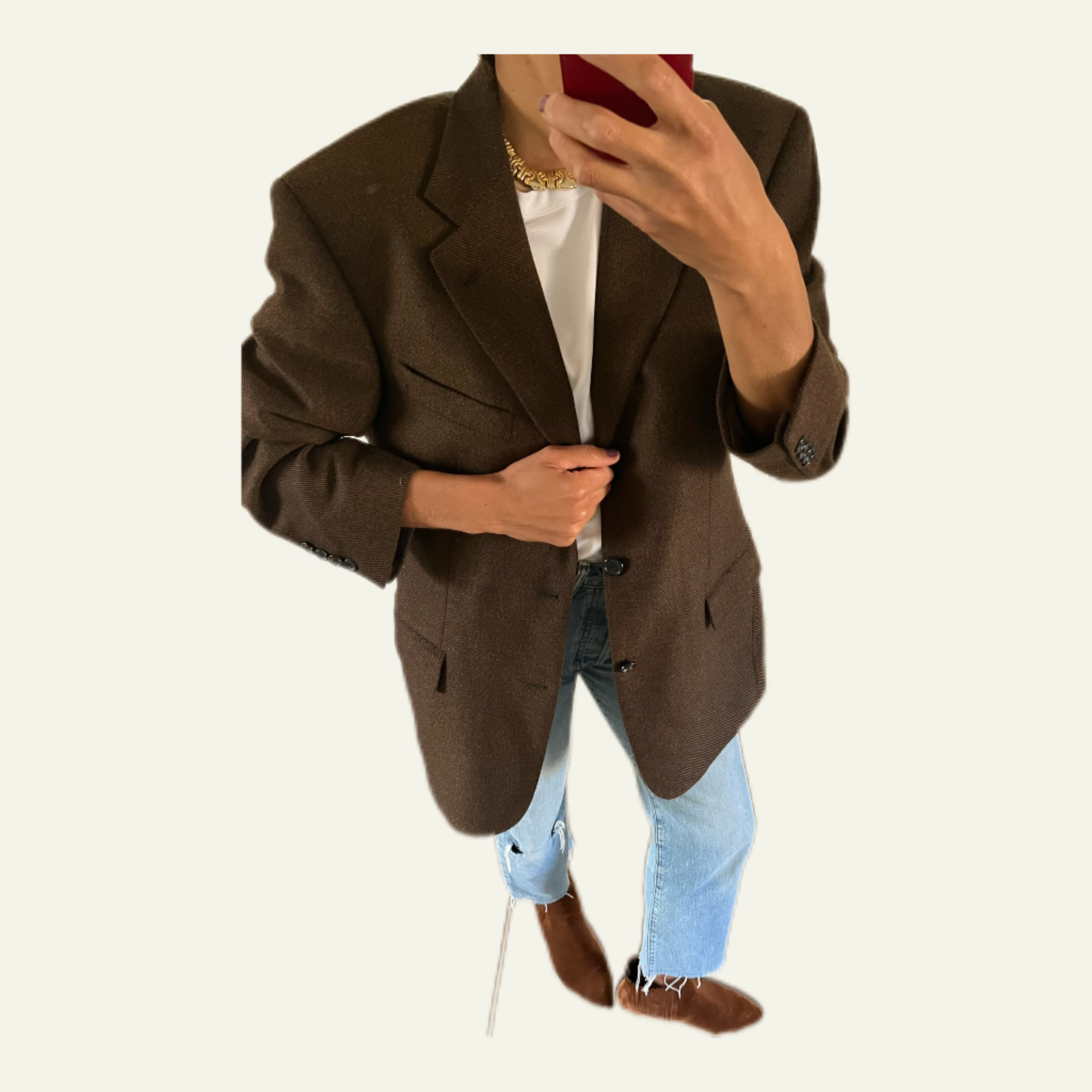Duo Blazer  Homme LUXE Hugo boss & Collier « Inca » vintage