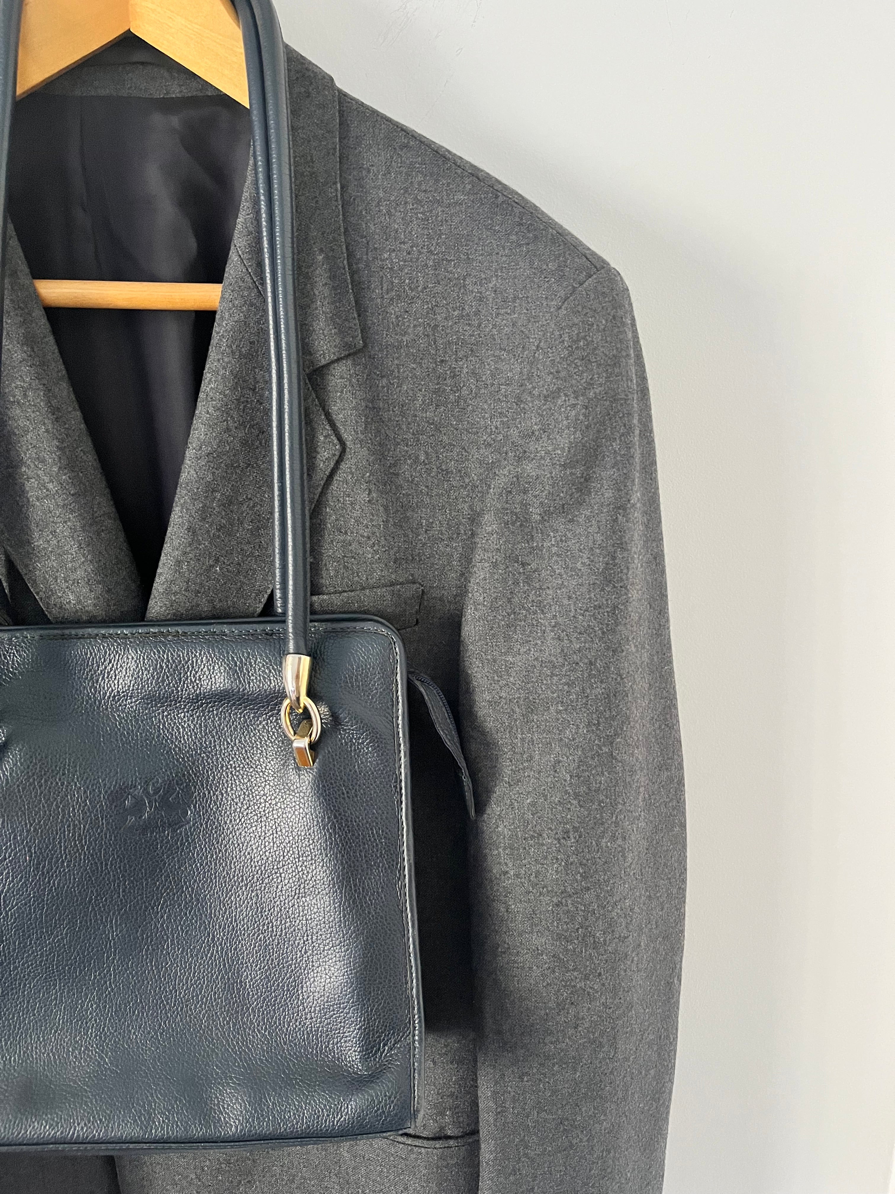 Duo Blazer Homme  EDITORIAL ( super Oversize ) « VIP » & Sac cuir vintage