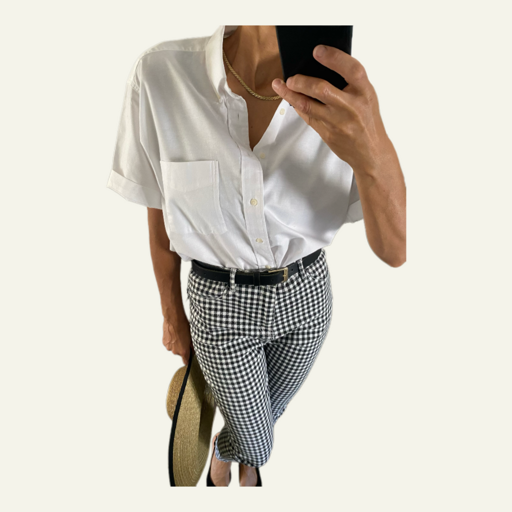 Duo Chemisier blanc Homme & Collier « Petit Épi »