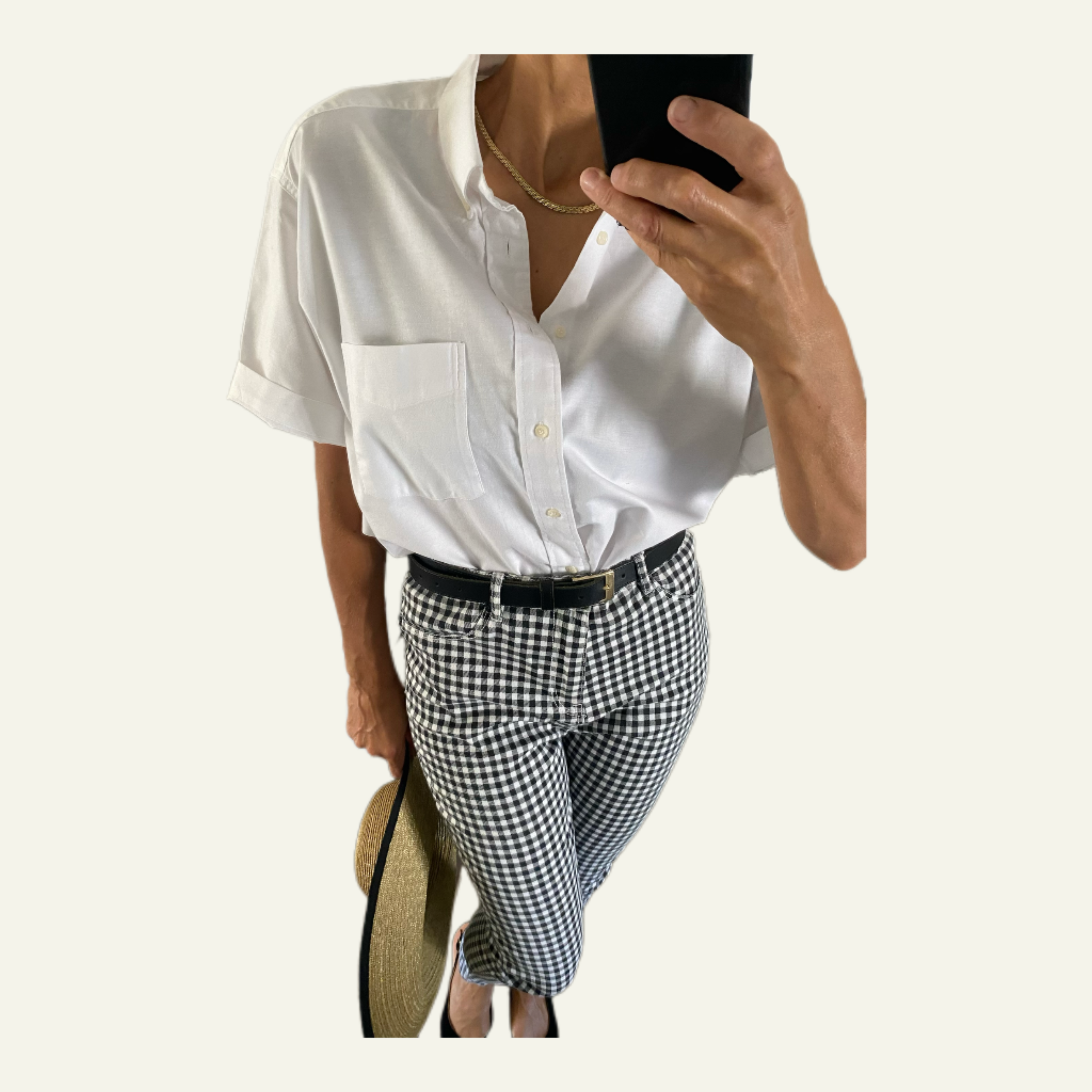 Duo Chemisier blanc Homme & Collier « Petit Épi »