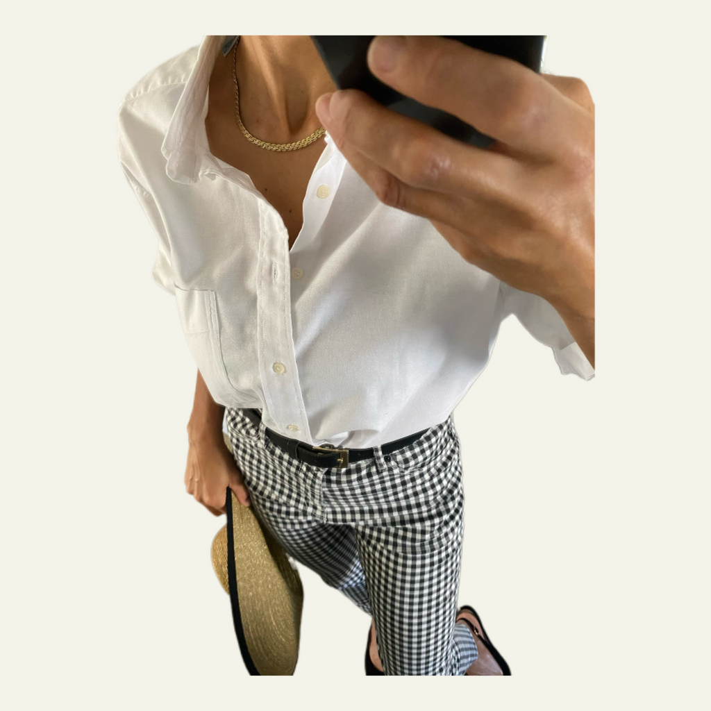 Duo Chemisier blanc Homme & Collier « Petit Épi »