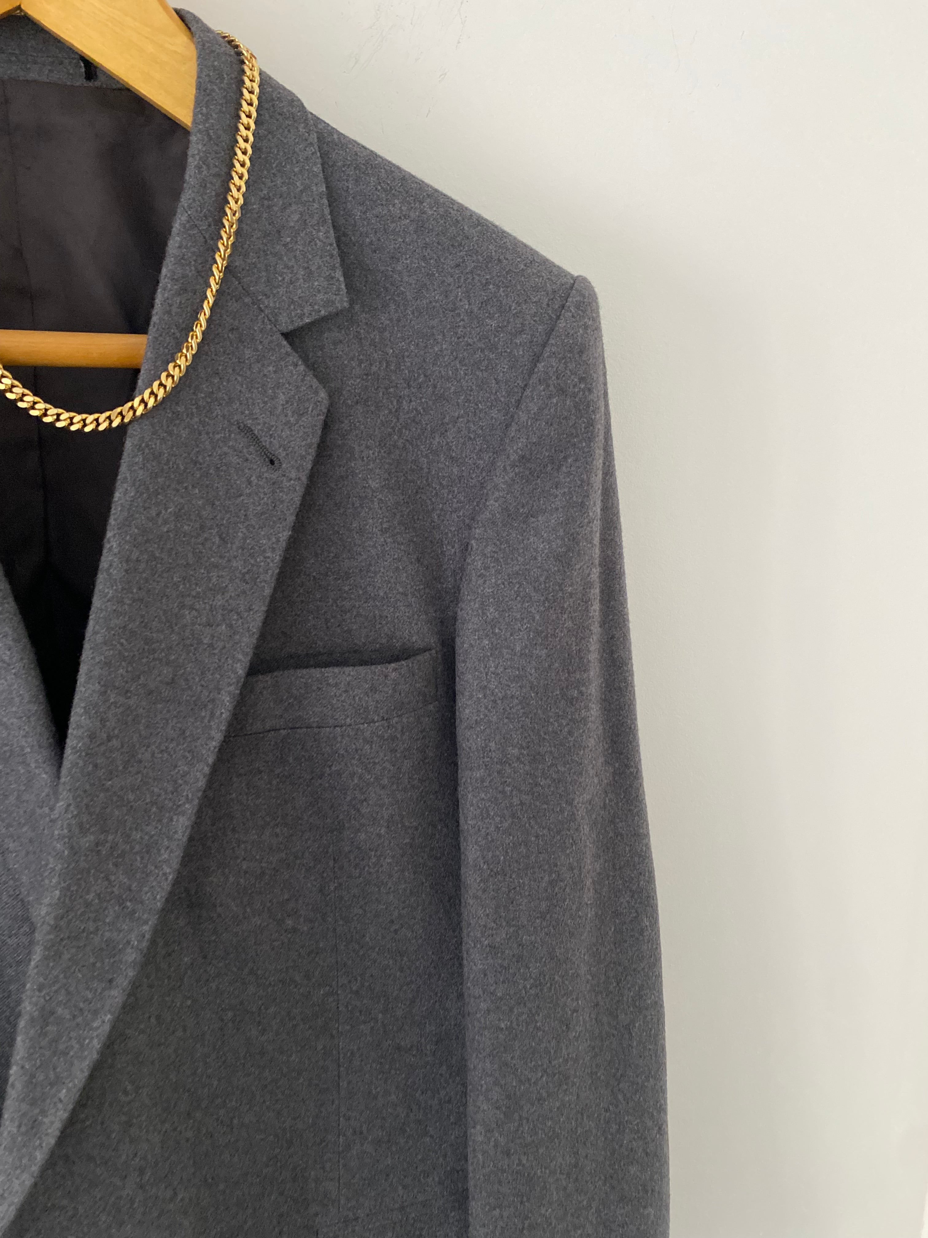 Duo Blazer Homme OVERSIZE « Oxford » & Collier vintage