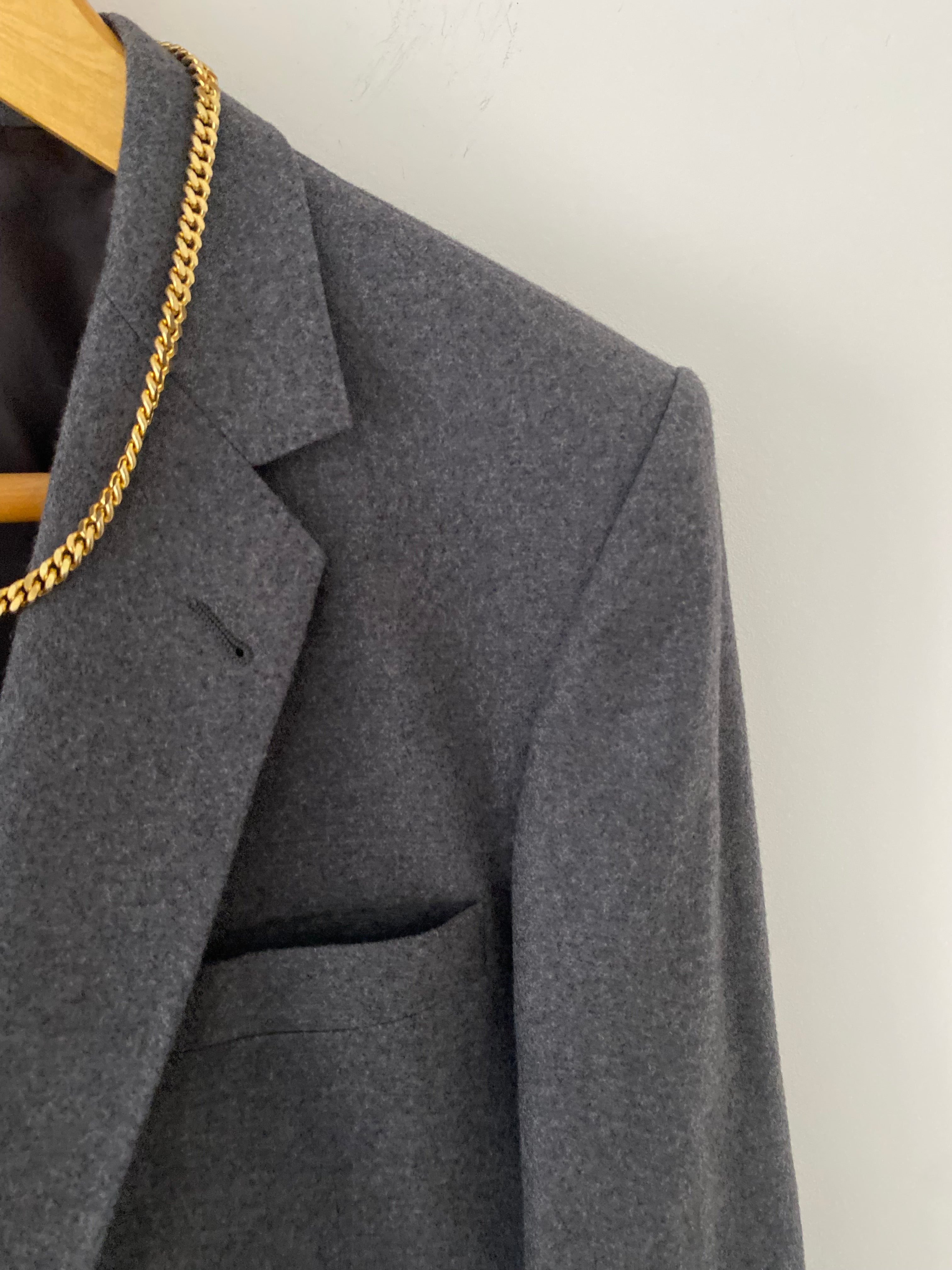 Duo Blazer Homme OVERSIZE « Oxford » & Collier vintage