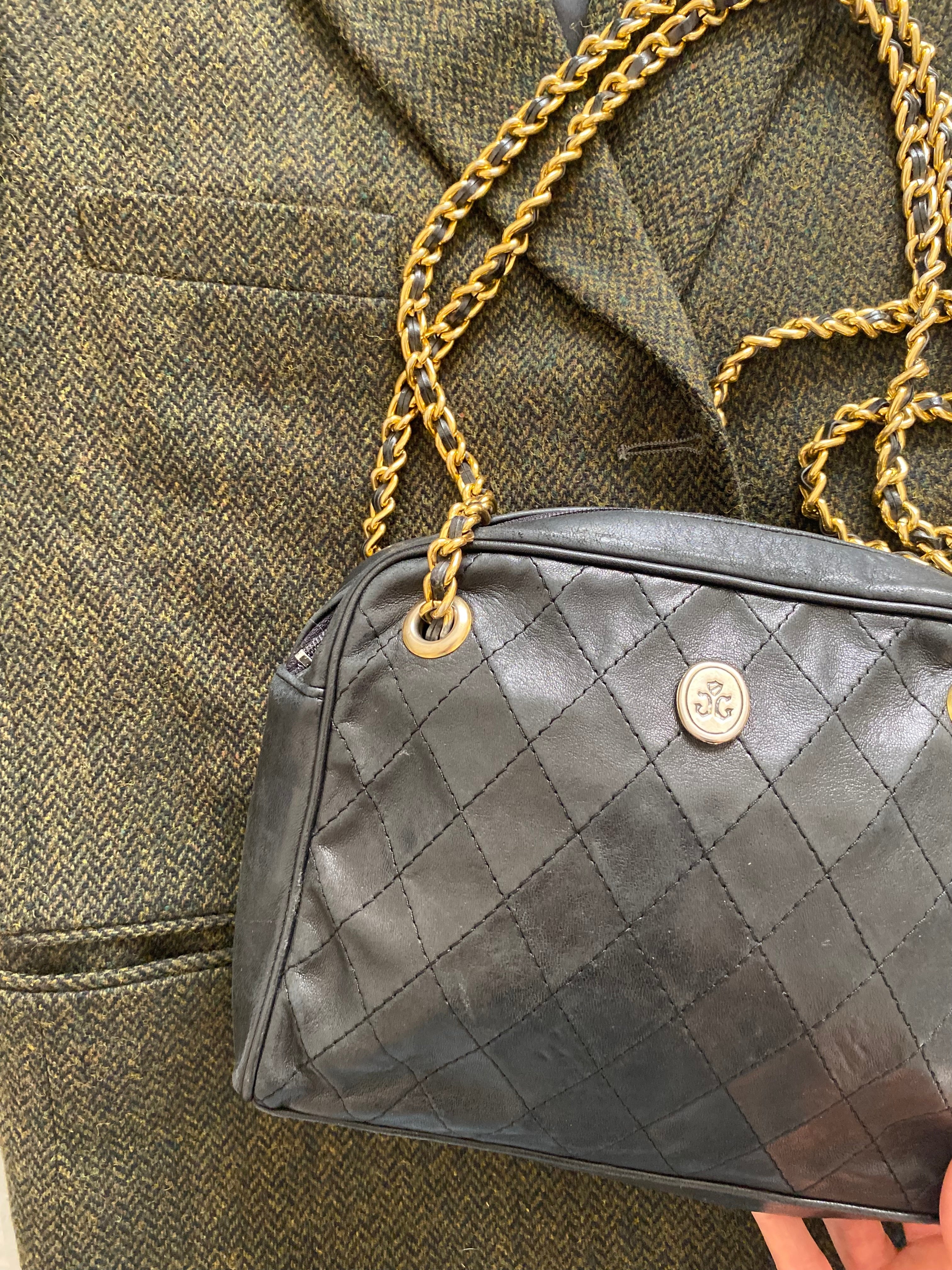 Duo Blazer Homme EDITORIAL ( super Oversize ) « Shetland »  & Sac cuir vintage