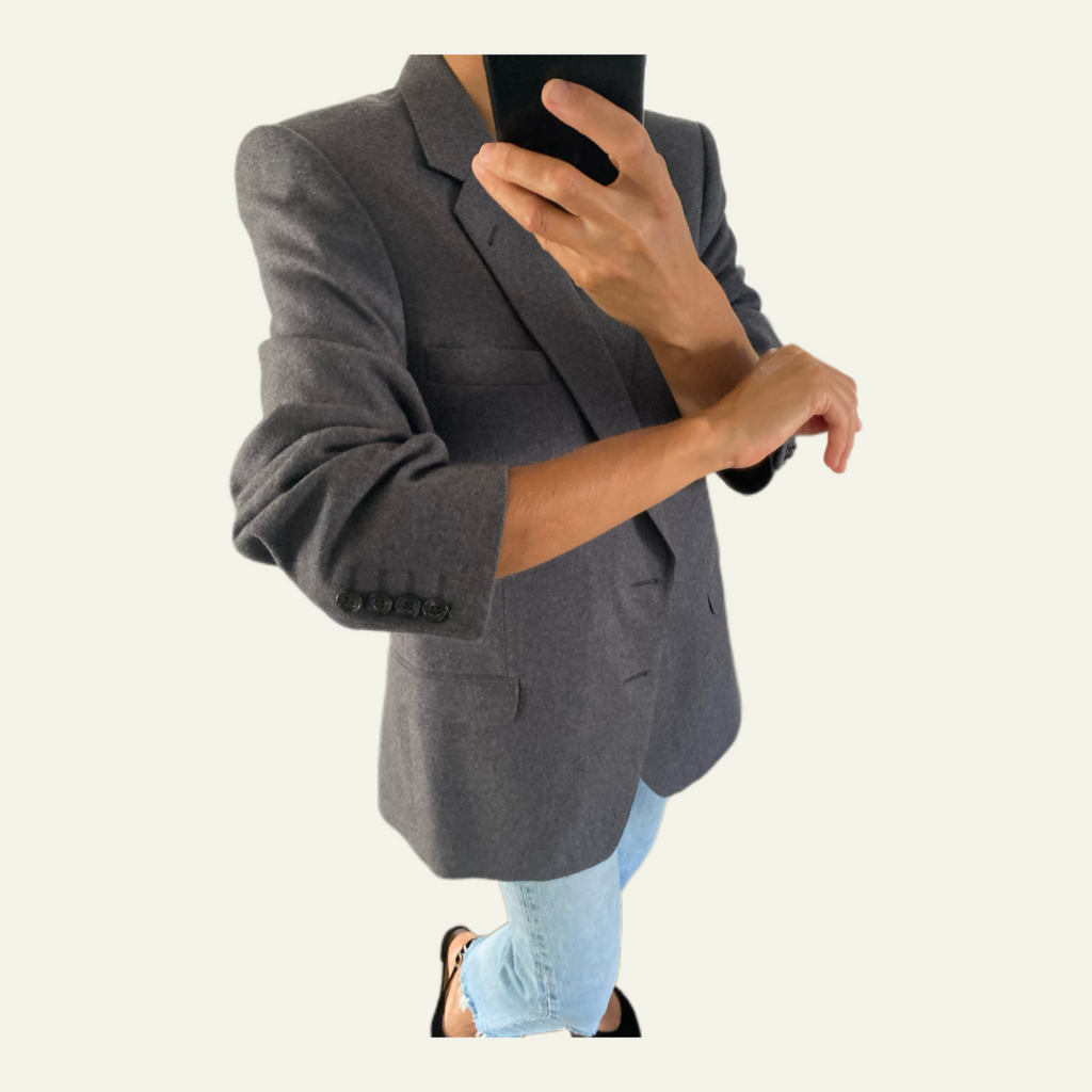 Duo Blazer Homme OVERSIZE « Oxford » & Collier vintage