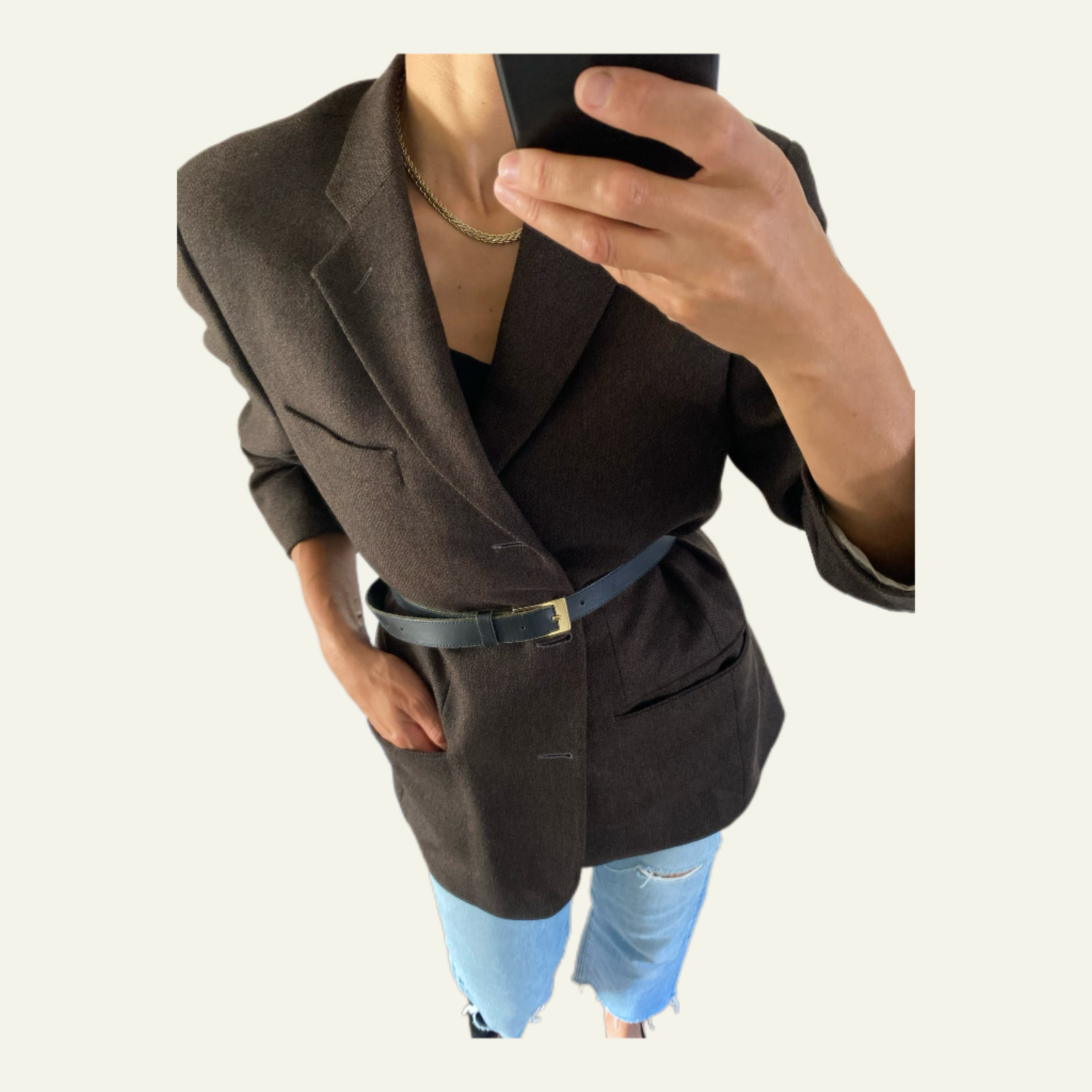 Duo Blazer Homme OVERSIZE « Nino »  & Collier vintage