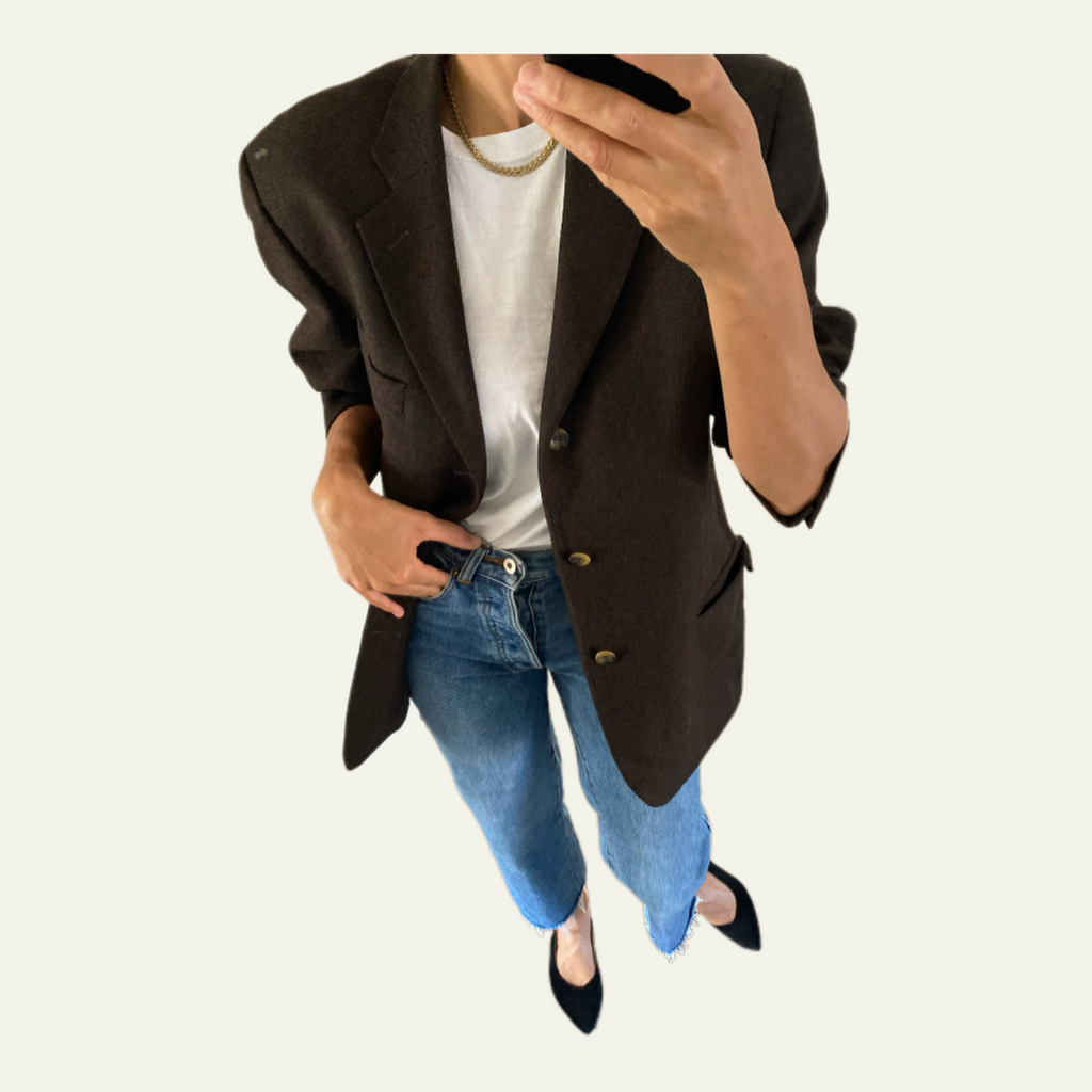 Duo Blazer Homme OVERSIZE « Nino »  & Collier vintage