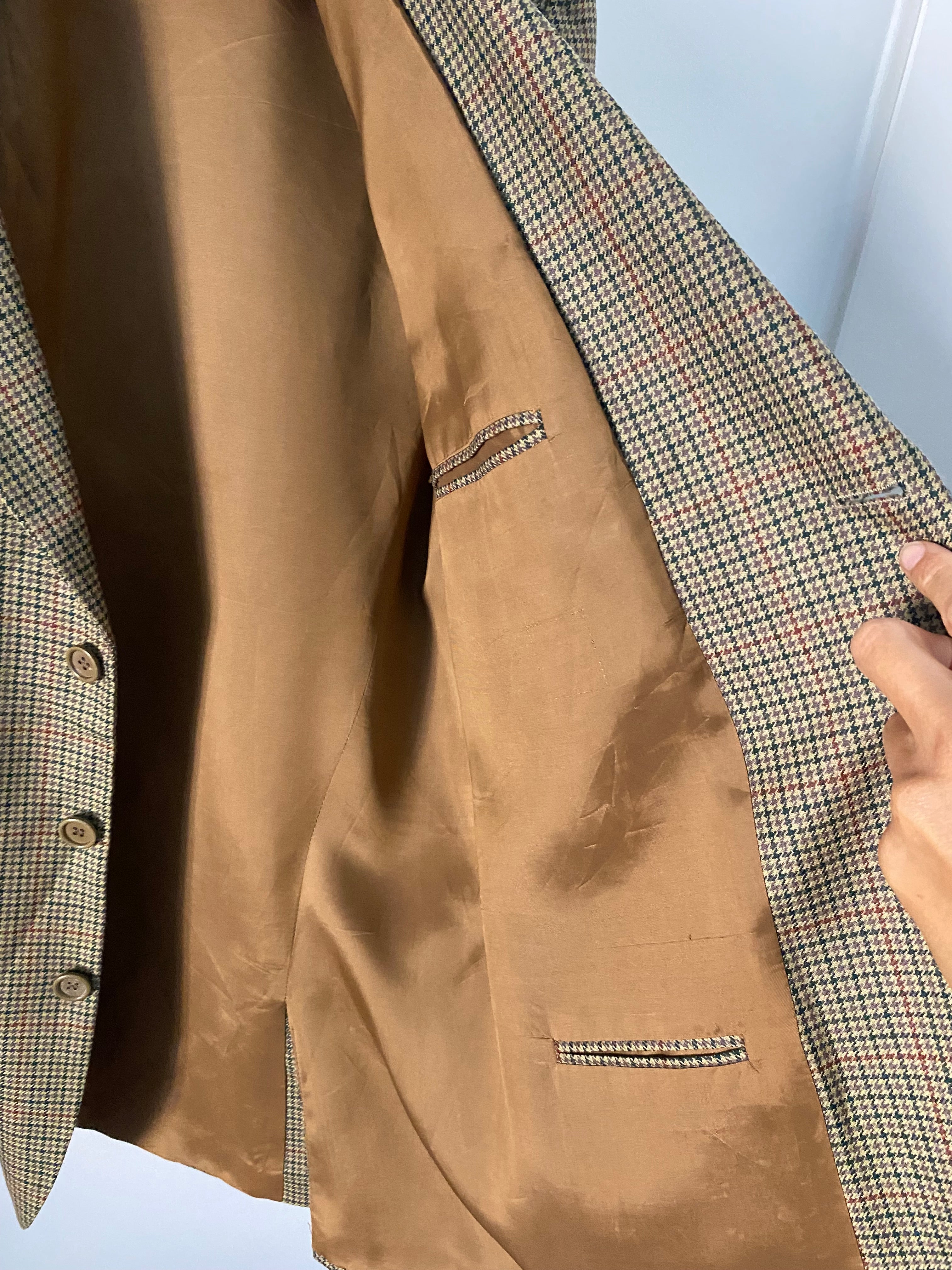 Duo Blazer Homme OVERSIZE « Tartan » & Sac cuir