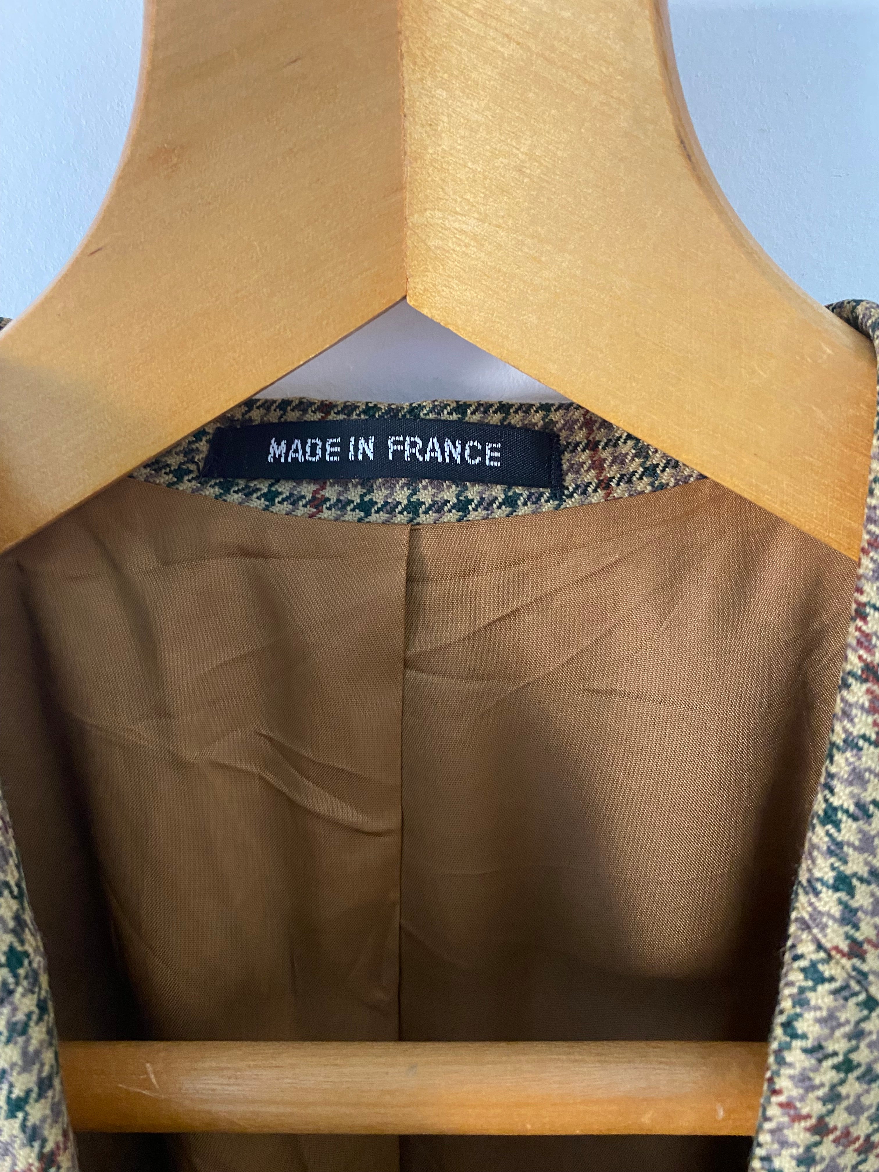 Duo Blazer Homme OVERSIZE « Tartan » & Sac cuir