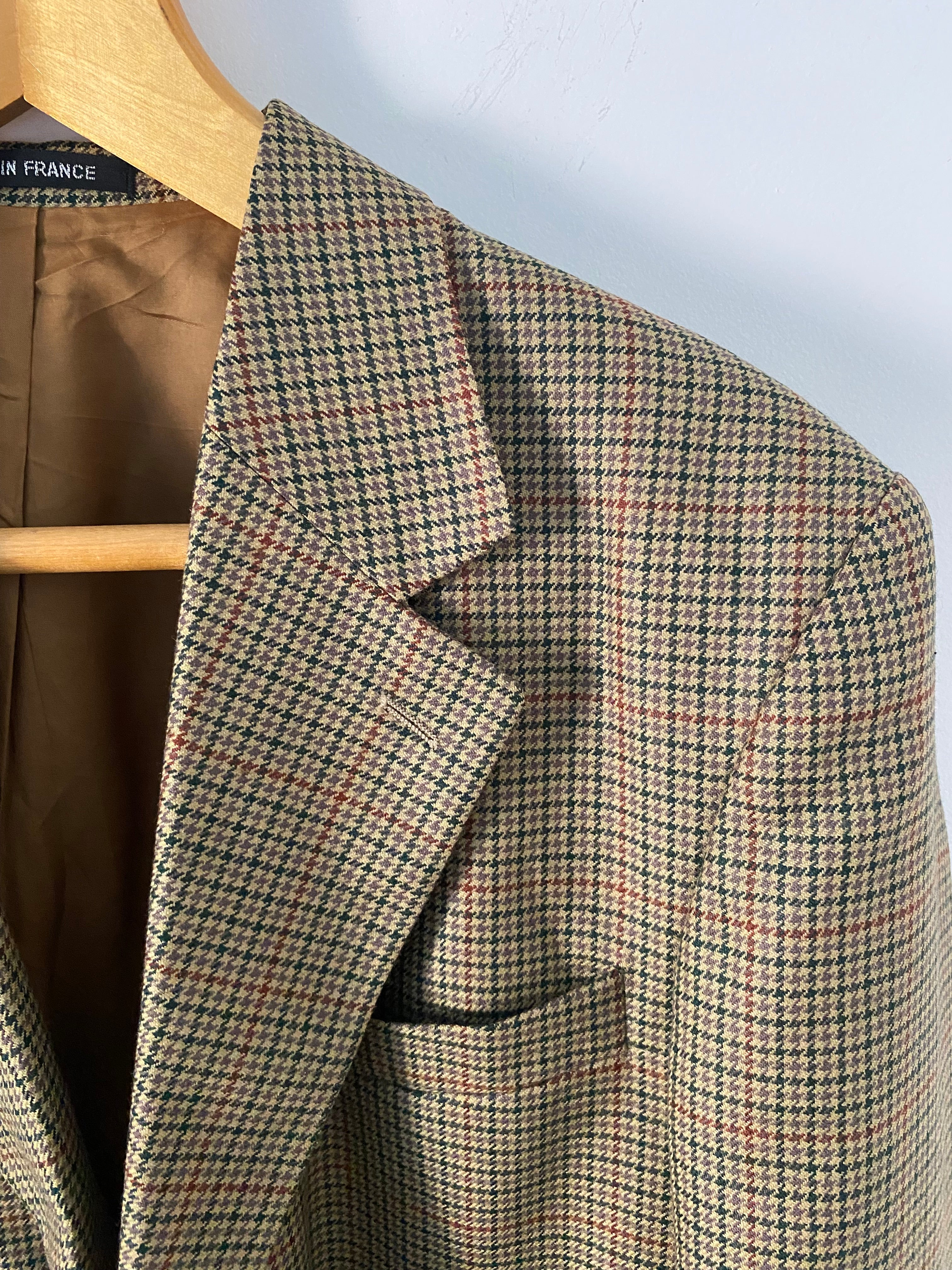 Duo Blazer Homme OVERSIZE « Tartan » & Sac cuir