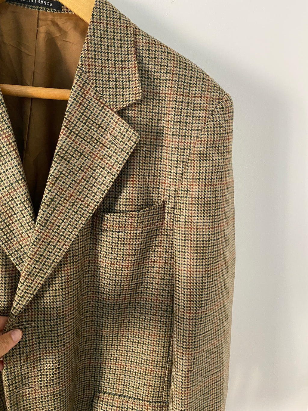 Duo Blazer Homme OVERSIZE « Tartan » & Sac cuir