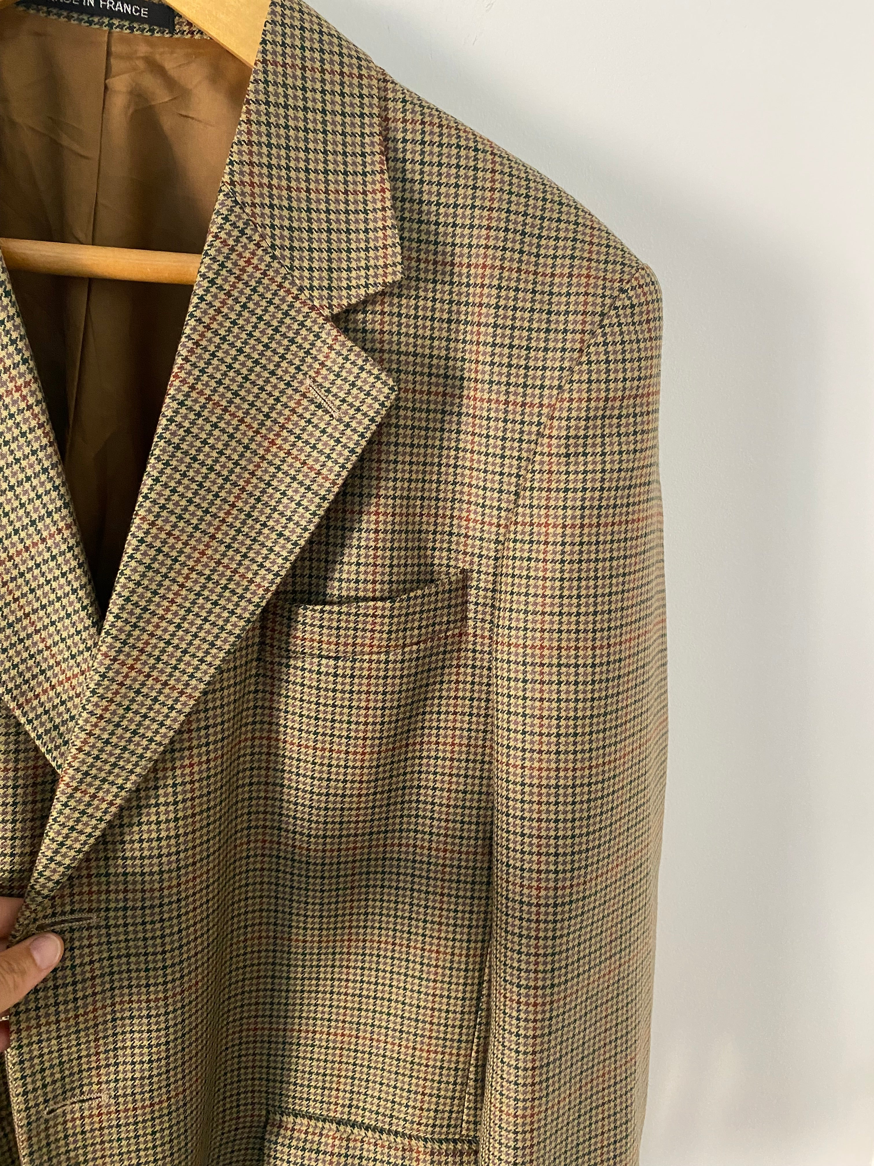 Duo Blazer Homme OVERSIZE « Tartan » & Sac cuir