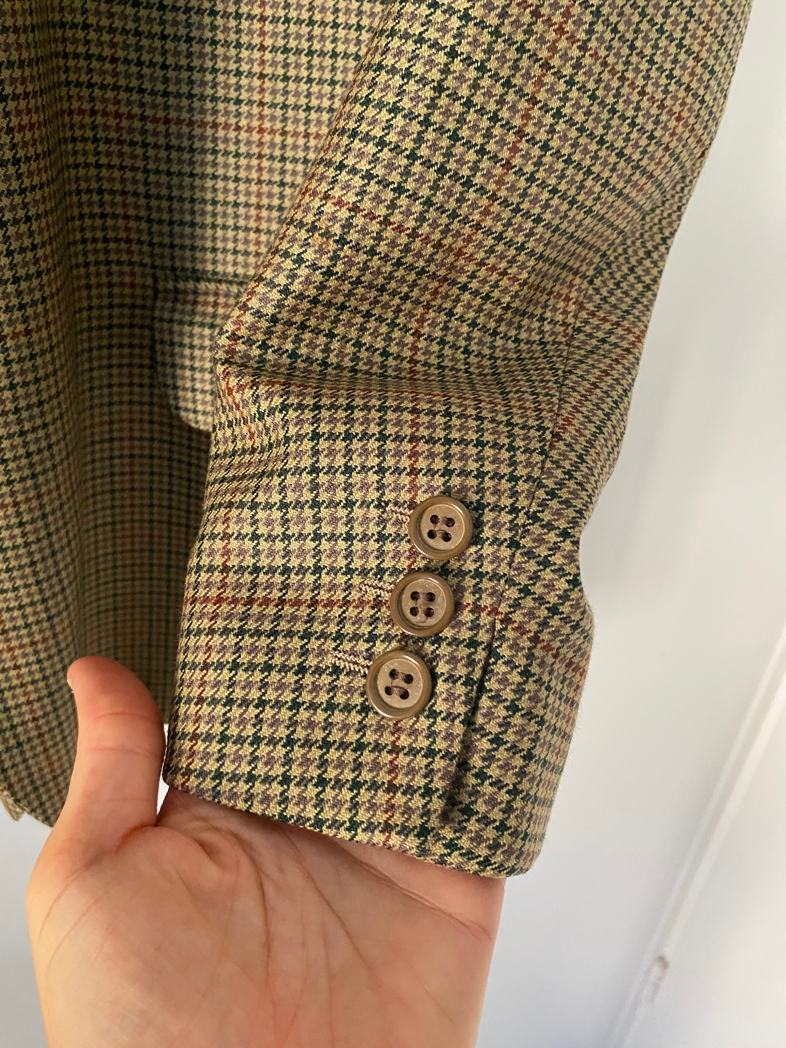 Duo Blazer Homme OVERSIZE « Tartan » & Sac cuir