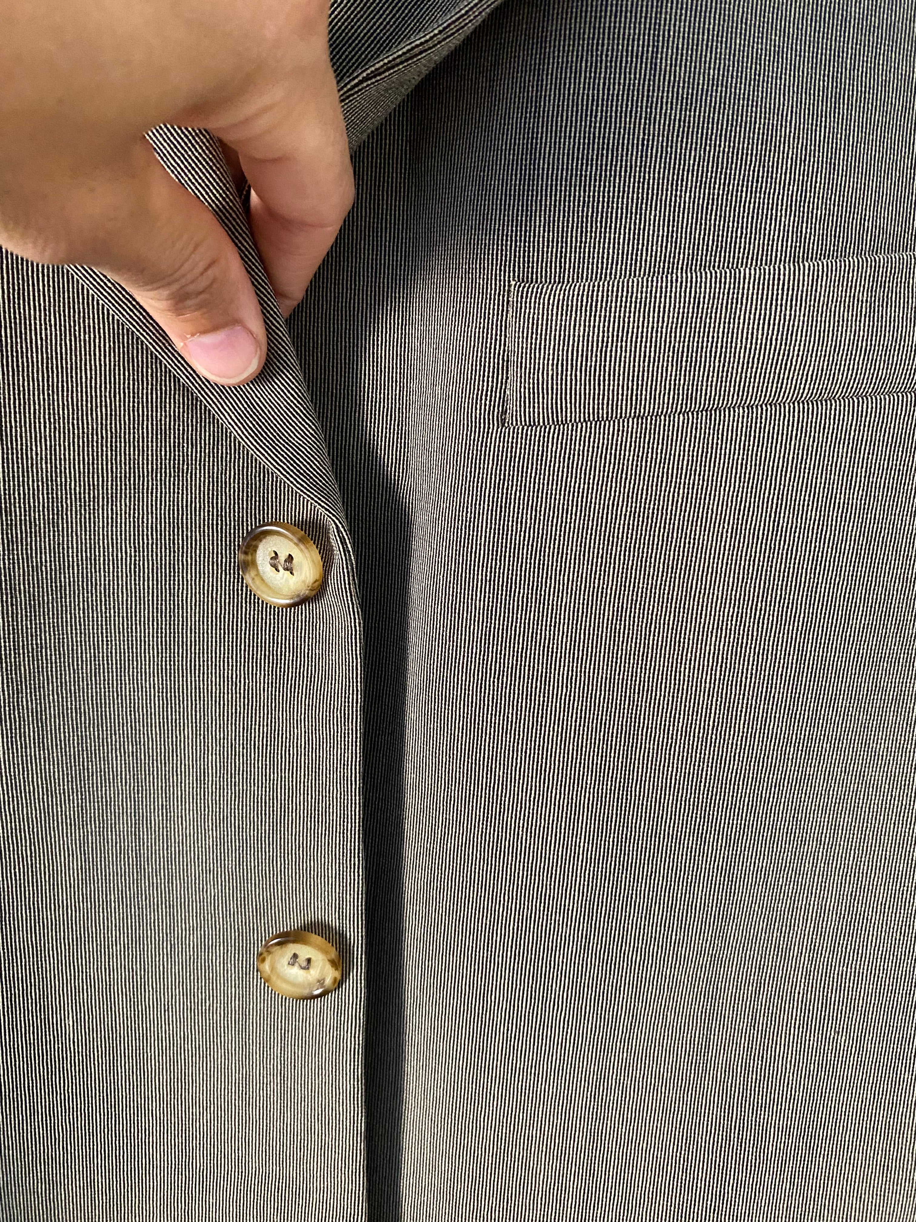 Duo Blazer Homme EDITORIAL ( super Oversize) & Boucles d’oreilles « Accordéon » vintage