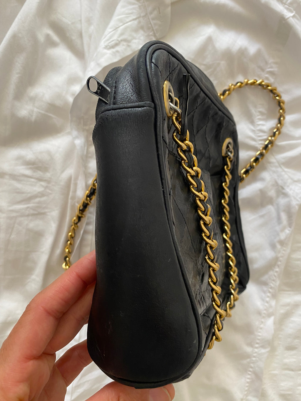 Duo Blazer Homme EDITORIAL ( super Oversize ) « Shetland »  & Sac cuir vintage