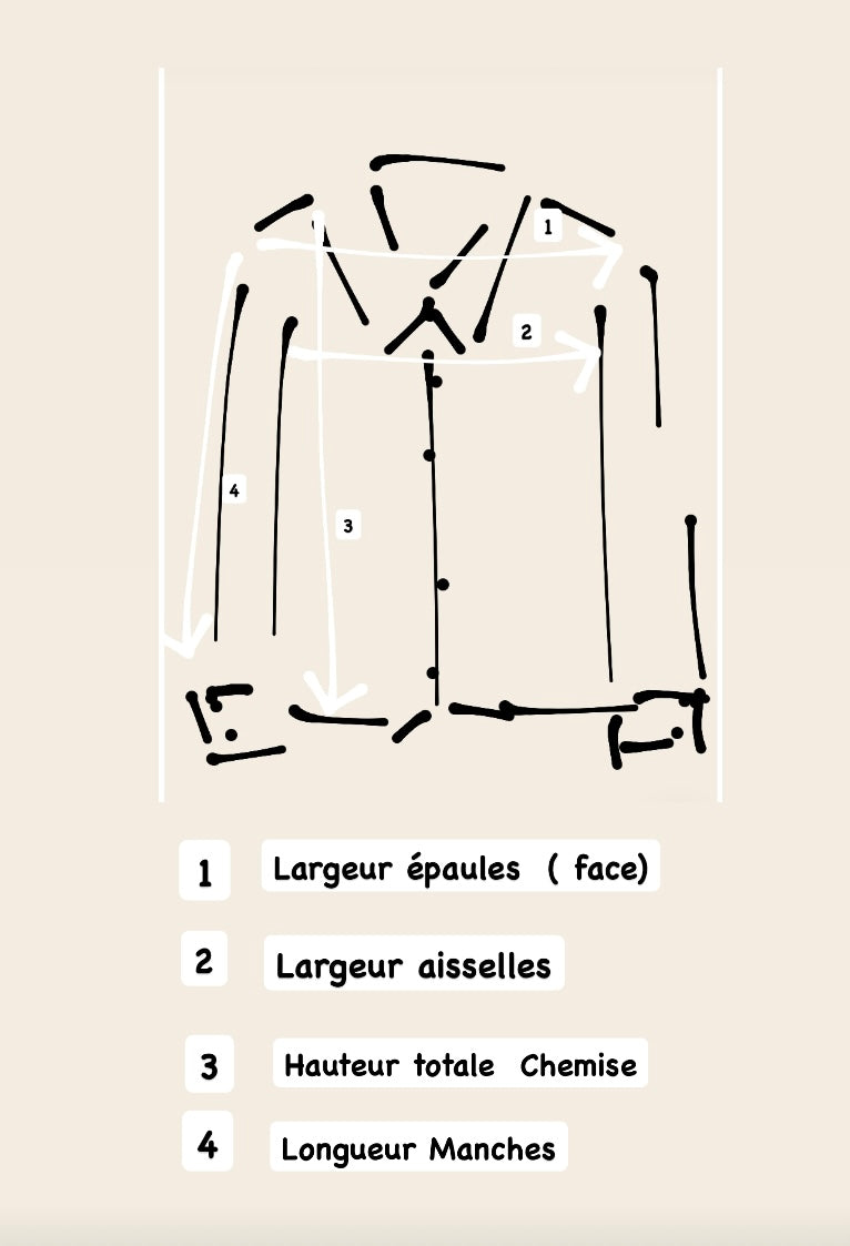 Duo Chemise blanche  Homme & Collier « Épi » vintage