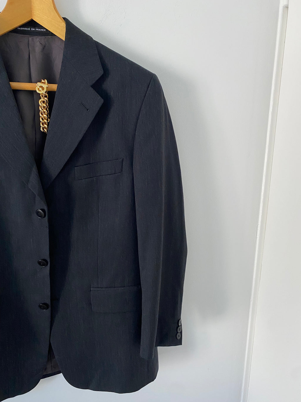 Duo Blazer Homme LUXE « YSL  anthracite » & Bracelet vintage