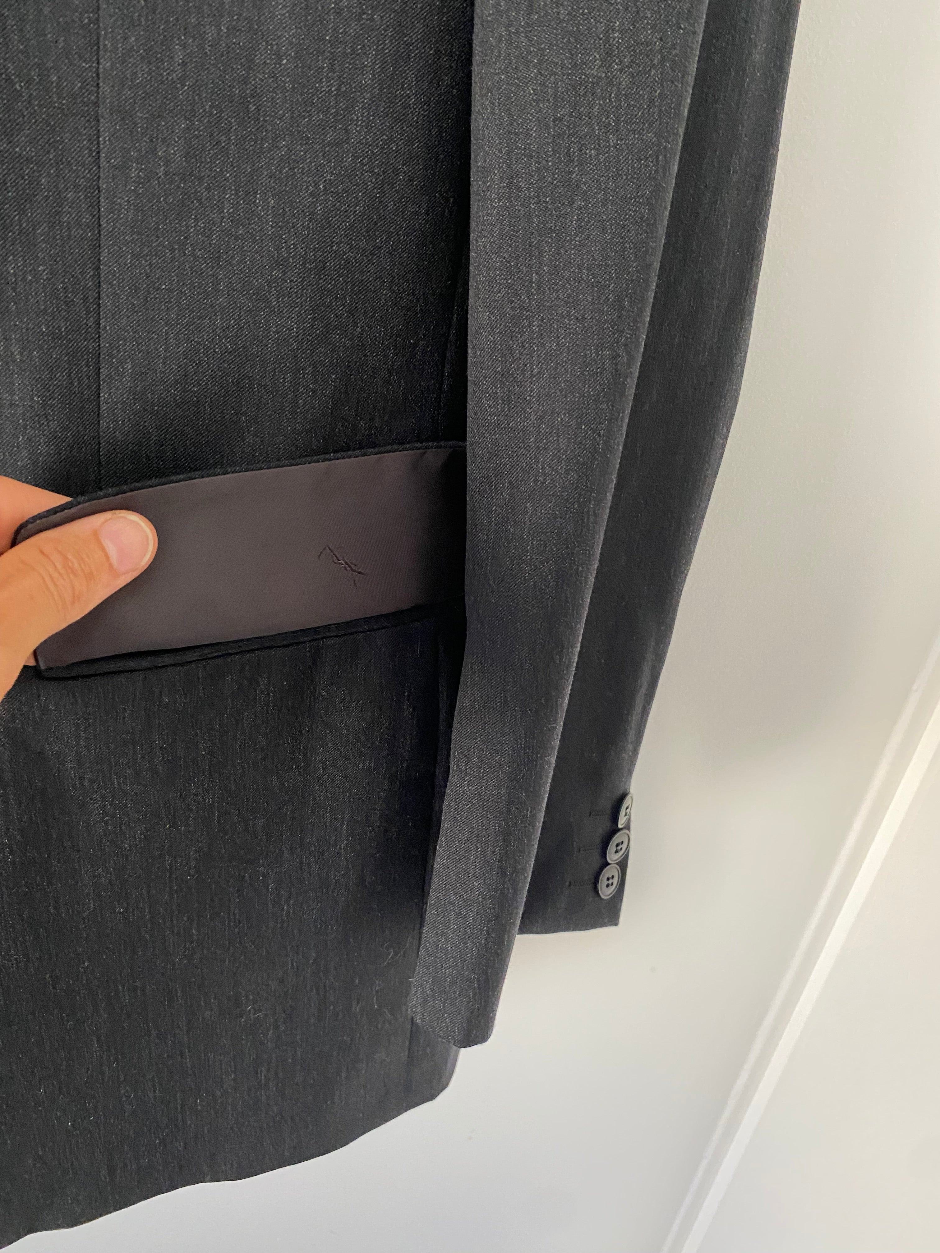 Duo Blazer Homme LUXE « YSL  anthracite » & Bracelet vintage