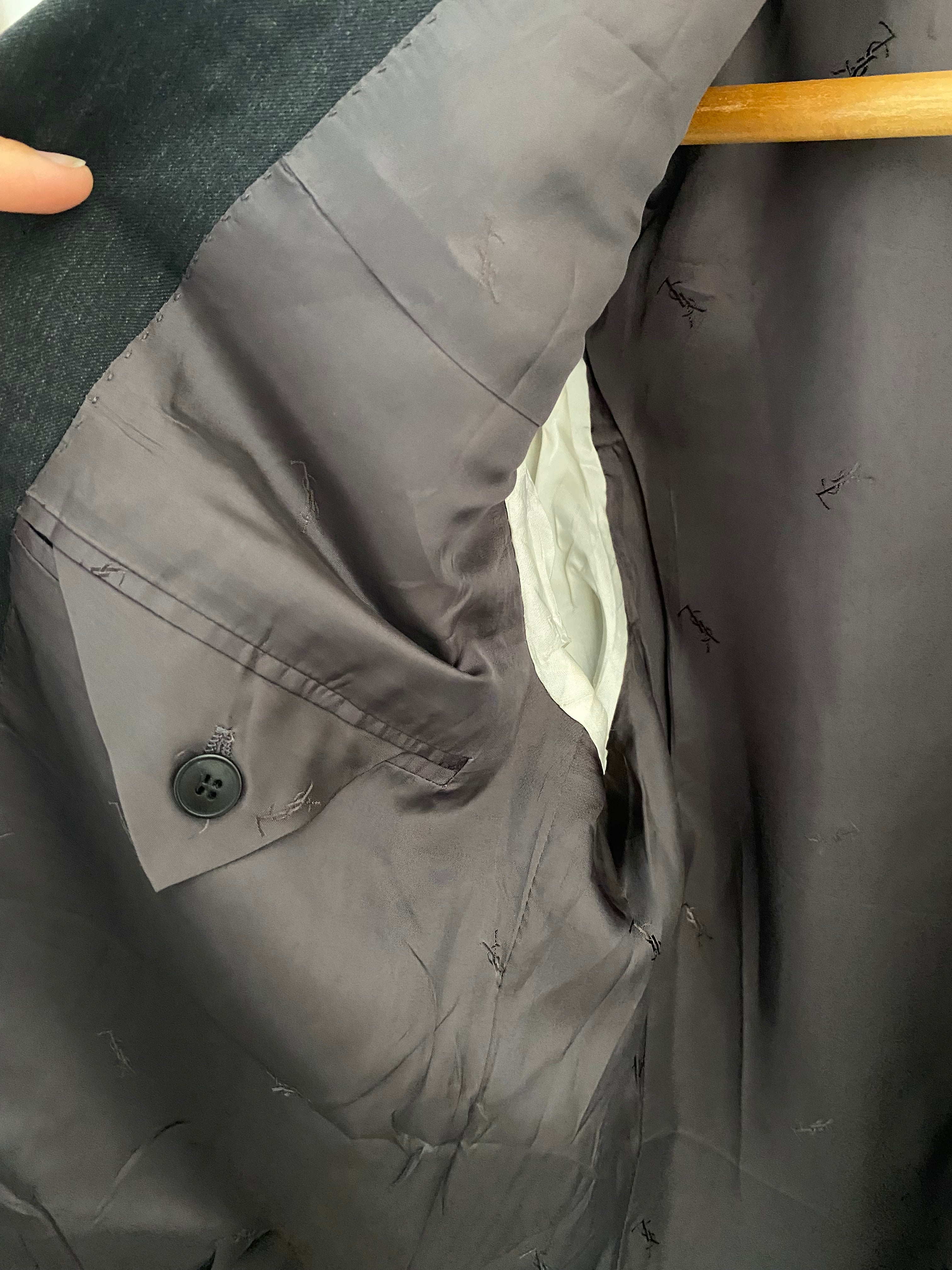 Duo Blazer Homme LUXE « YSL  anthracite » & Bracelet vintage