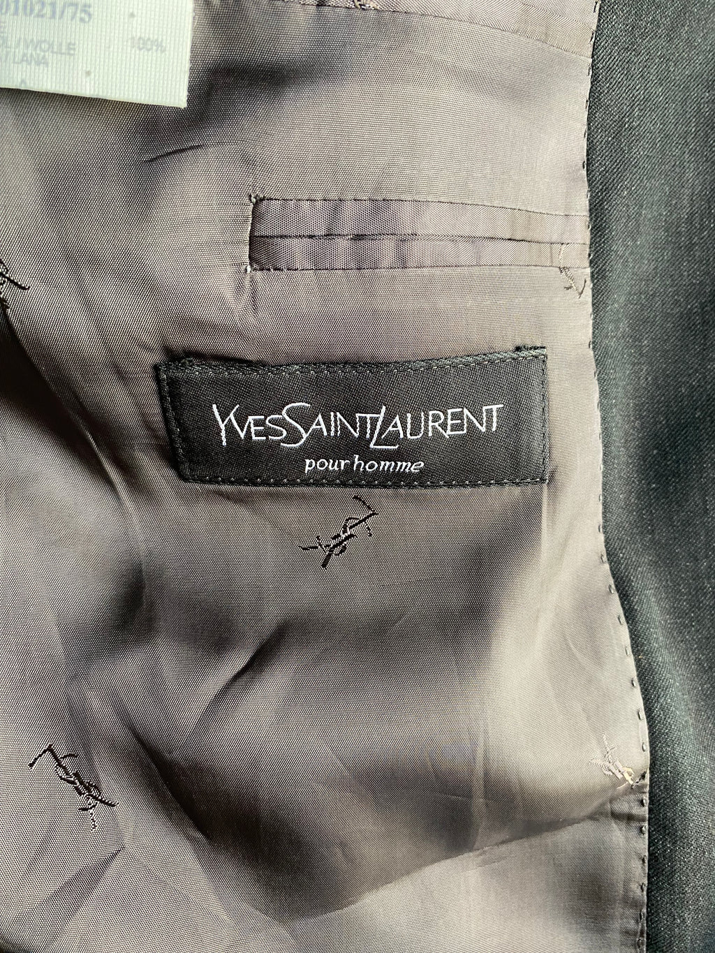 Duo Blazer Homme LUXE « YSL  anthracite » & Bracelet vintage