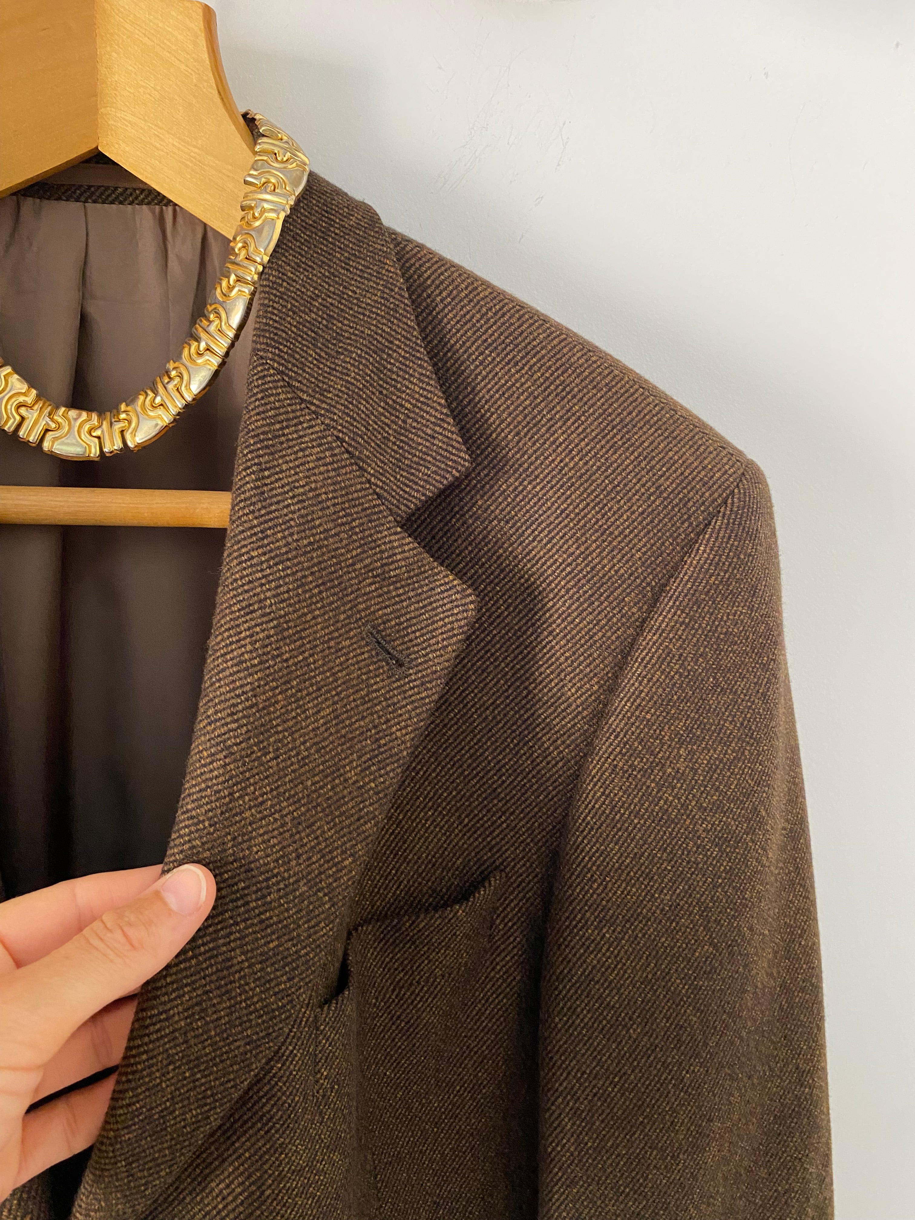 Duo Blazer  Homme LUXE Hugo boss & Collier « Inca » vintage