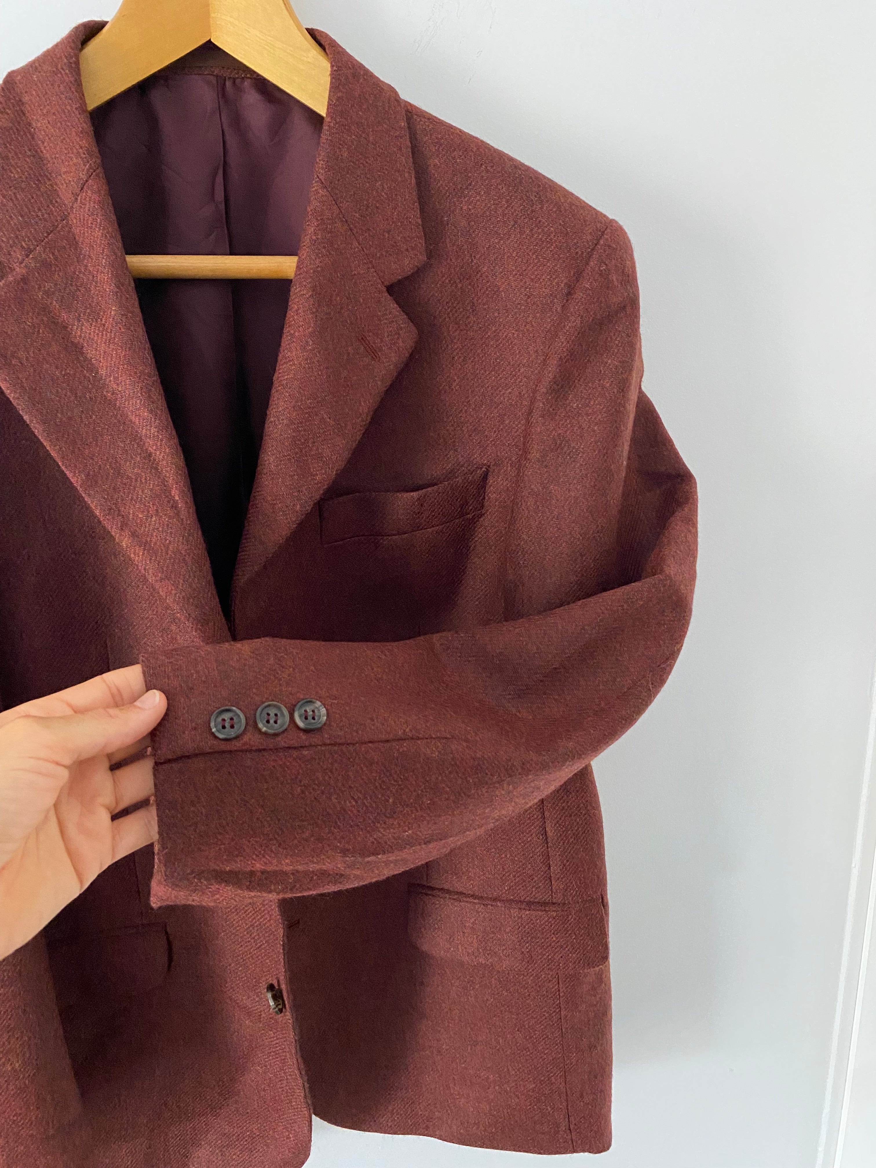 Duo Blazer Homme EDITORIAL ( super Oversize) « Conti » & Collier vintage