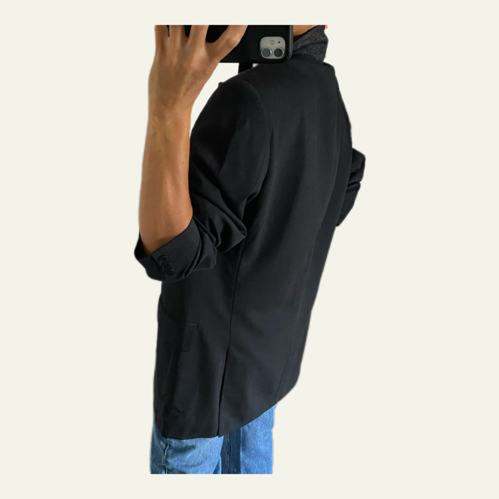 Duo Blazer Homme LUXE « YSL  anthracite » & Bracelet vintage