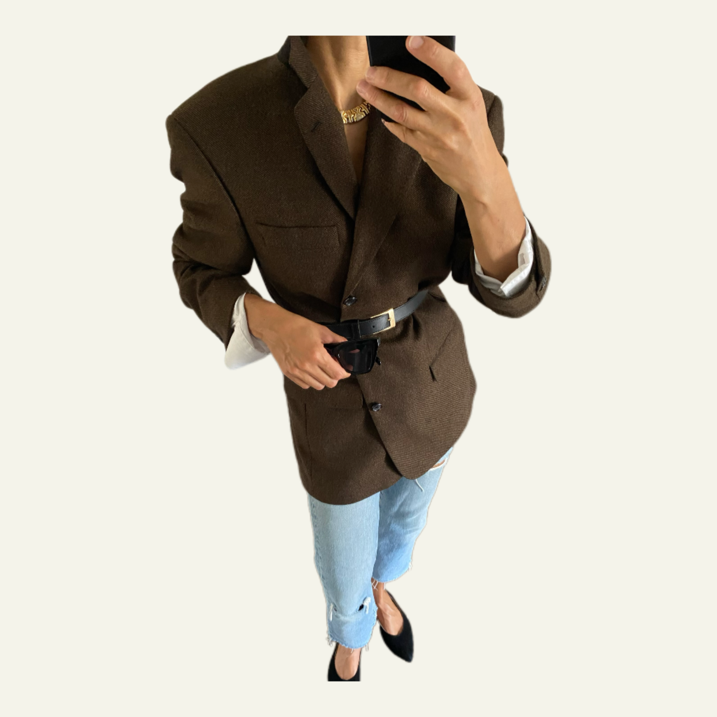 Duo Blazer  Homme LUXE Hugo boss & Collier « Inca » vintage