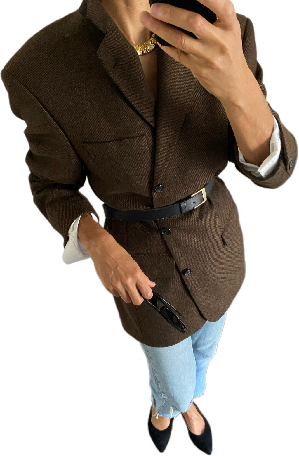 Duo Blazer  Homme LUXE Hugo boss & Collier « Inca » vintage