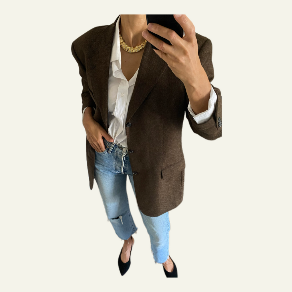 Duo Blazer  Homme LUXE Hugo boss & Collier « Inca » vintage