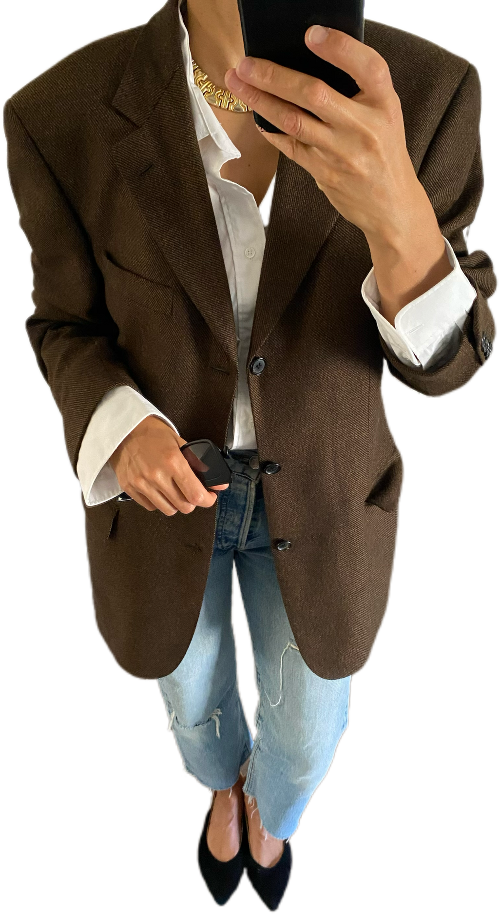 Duo Blazer  Homme LUXE Hugo boss & Collier « Inca » vintage