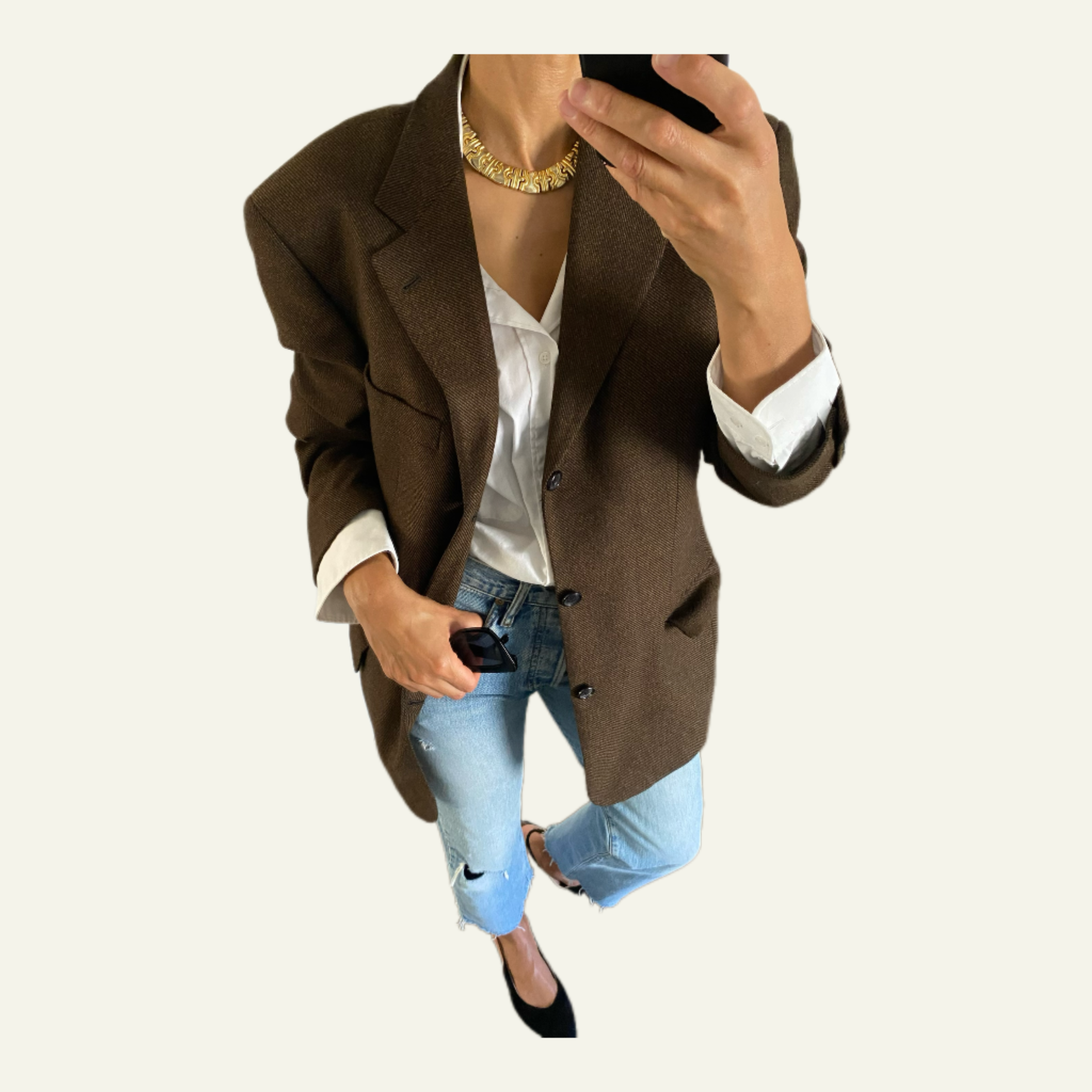 Duo Blazer  Homme LUXE Hugo boss & Collier « Inca » vintage