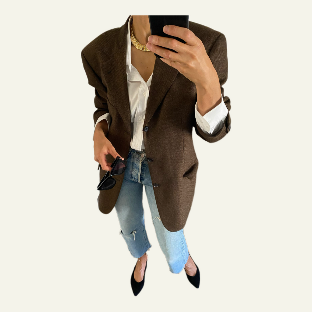 Duo Blazer  Homme LUXE Hugo boss & Collier « Inca » vintage