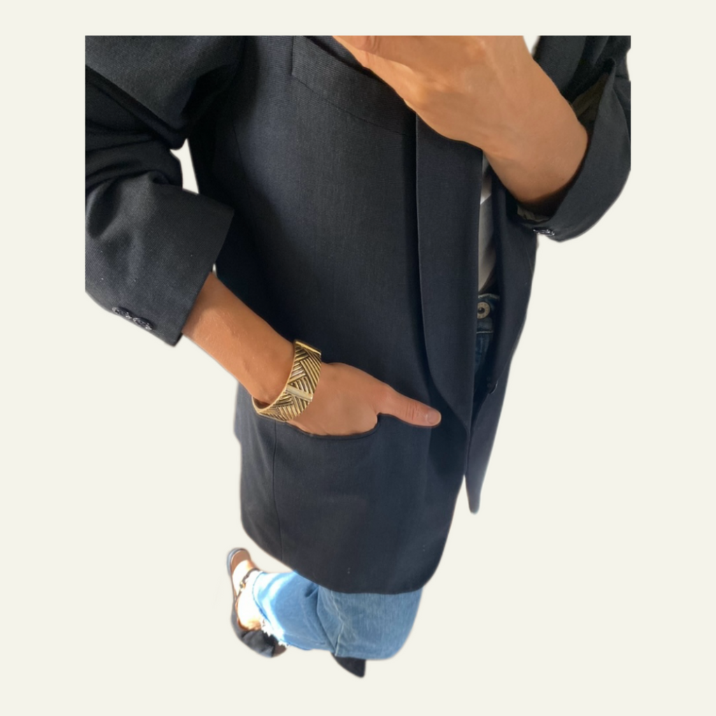 Duo Blazer Homme OVERSIZE & Bracelet  «Ungaro » vintage