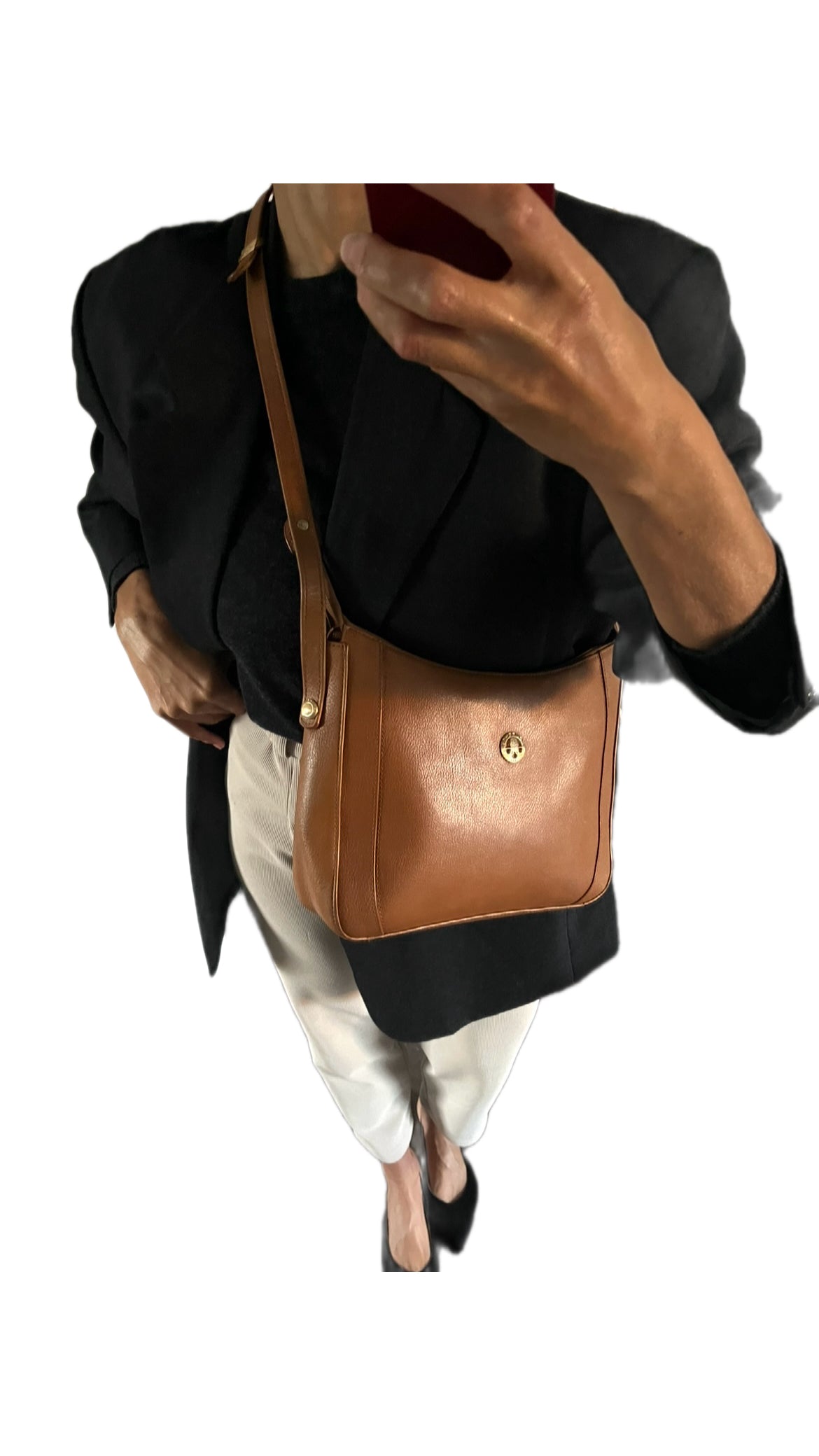 Duo Blazer Homme LUXE Azzaro  & Sac cuir «  Pourchet Fauve  »