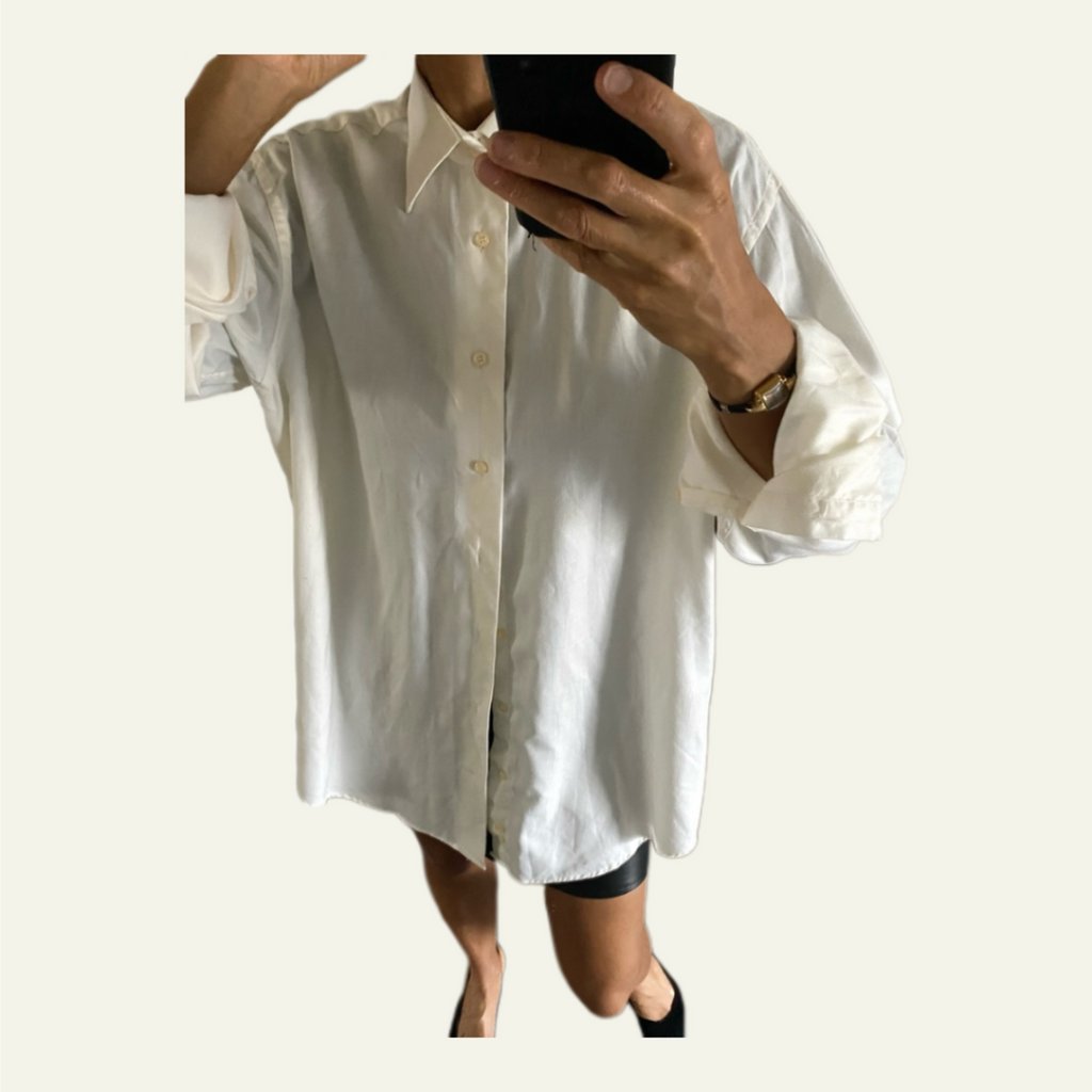 Duo Chemise Homme (+ Manchettes)  & Boucles d’oreilles « Ailes d’anges »