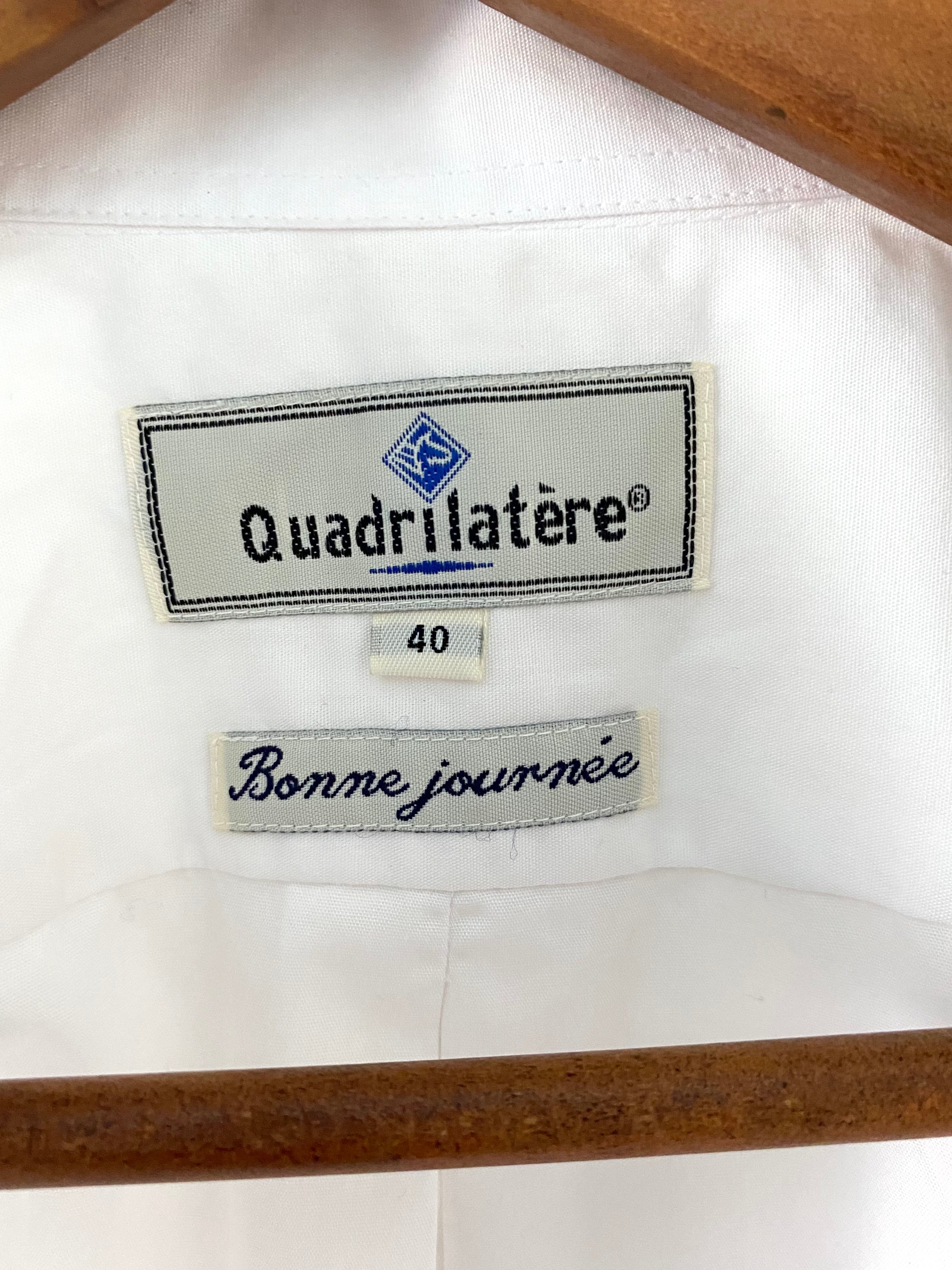 Men's white shirt and vintage "marine buoy" earrings Duo