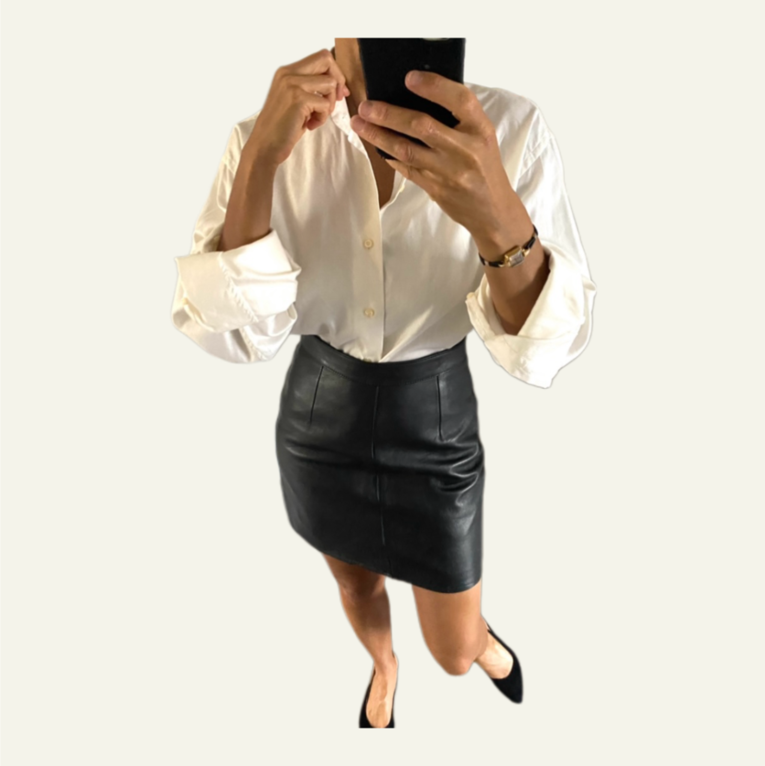 Duo Chemise Homme (+ Manchettes)  & Boucles d’oreilles « Ailes d’anges »